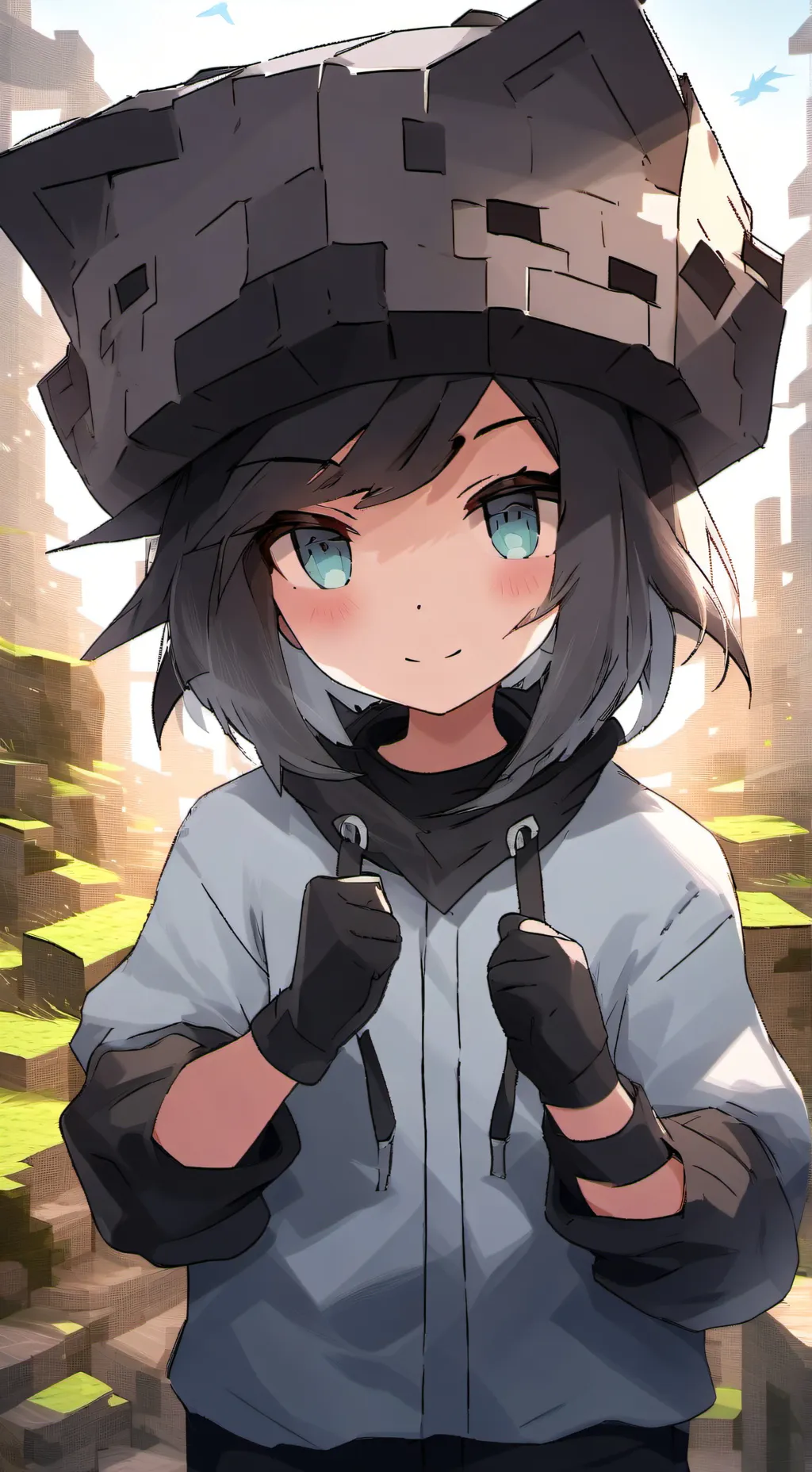 ai character: CreeperChild background