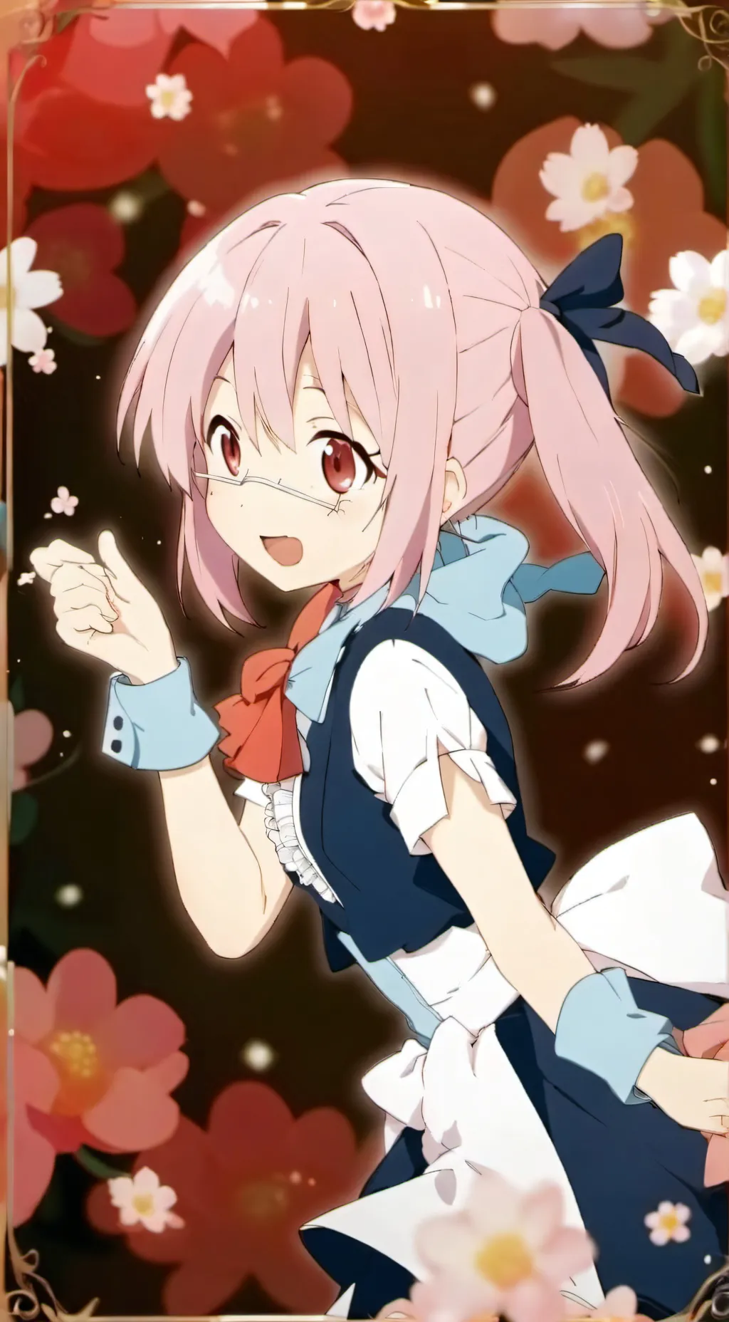 ai character: kny 99 in forest  background