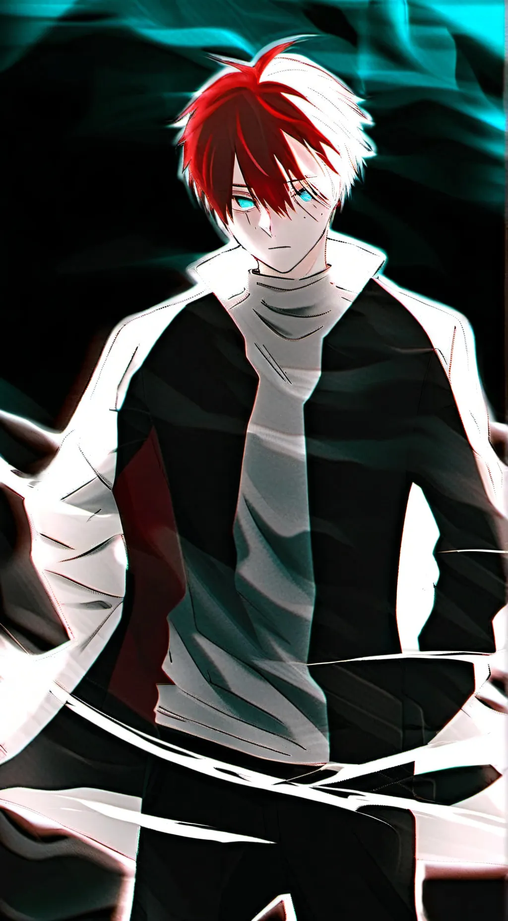 ai character: Shoto Todoroki  background