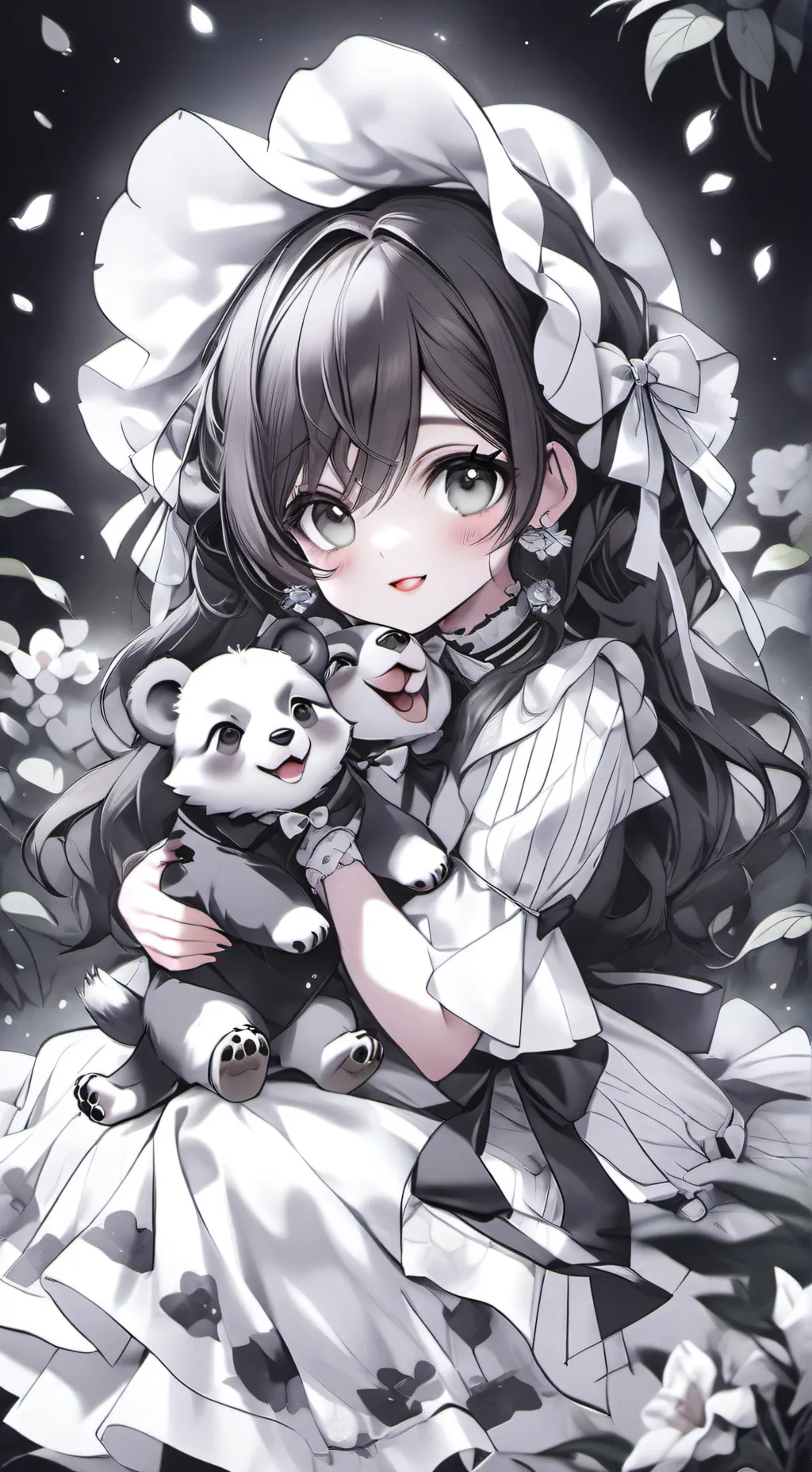 ai character: 2 cubs and a momma background