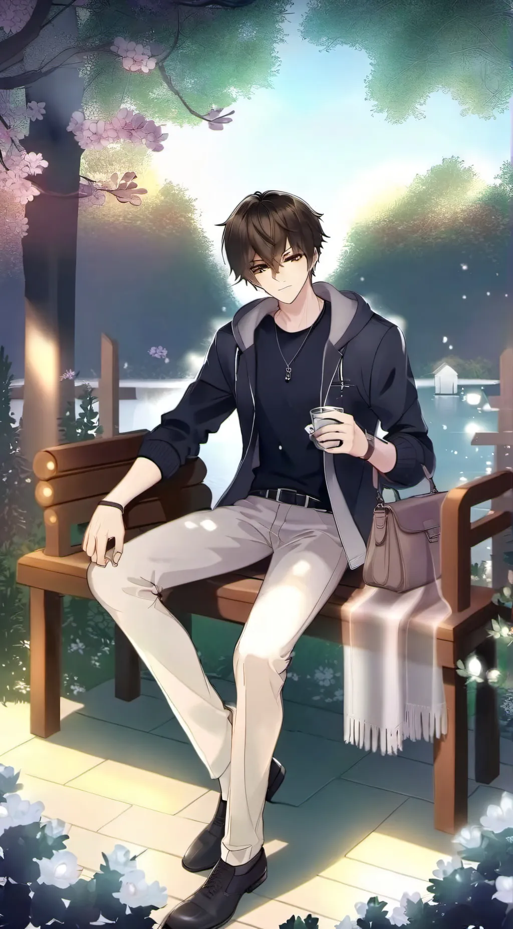 ai character: ден background