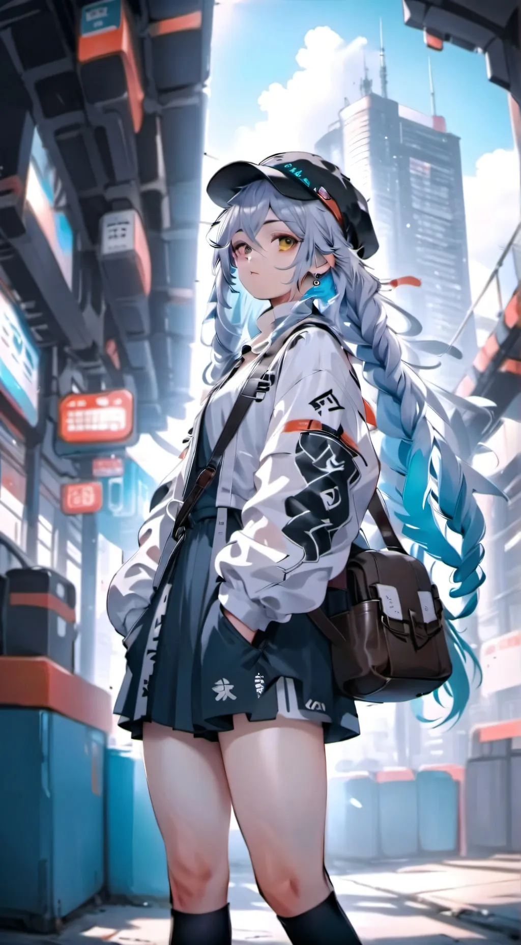 ai character: 蓝歆 background