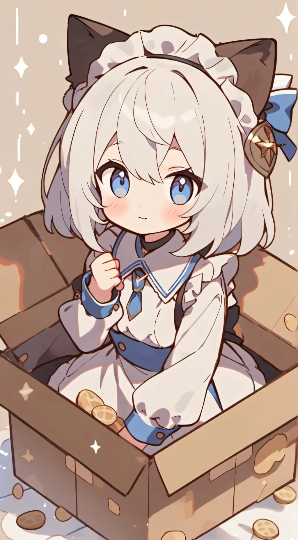 ai character: Random catgirl  background