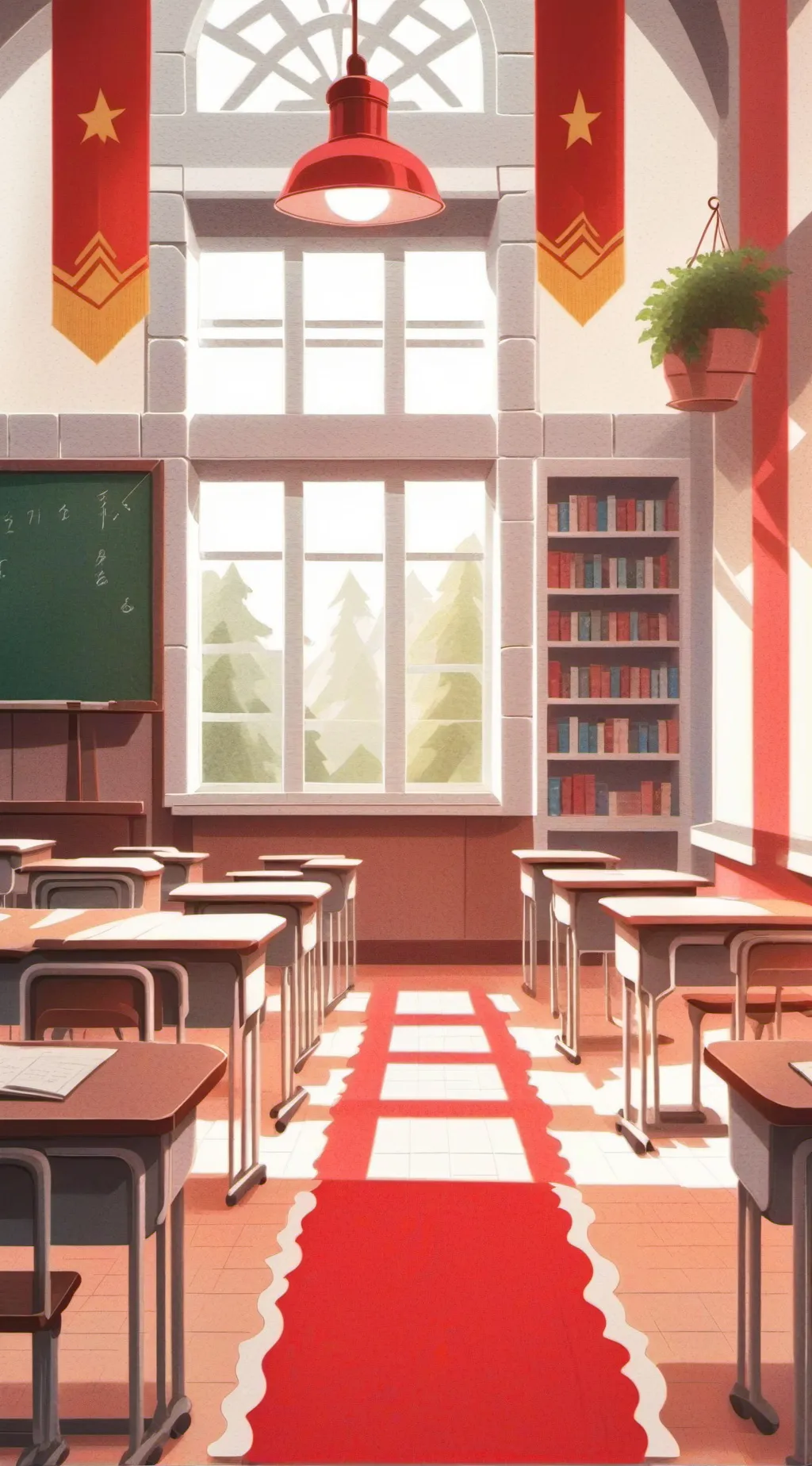 ai character: School 4th grade background