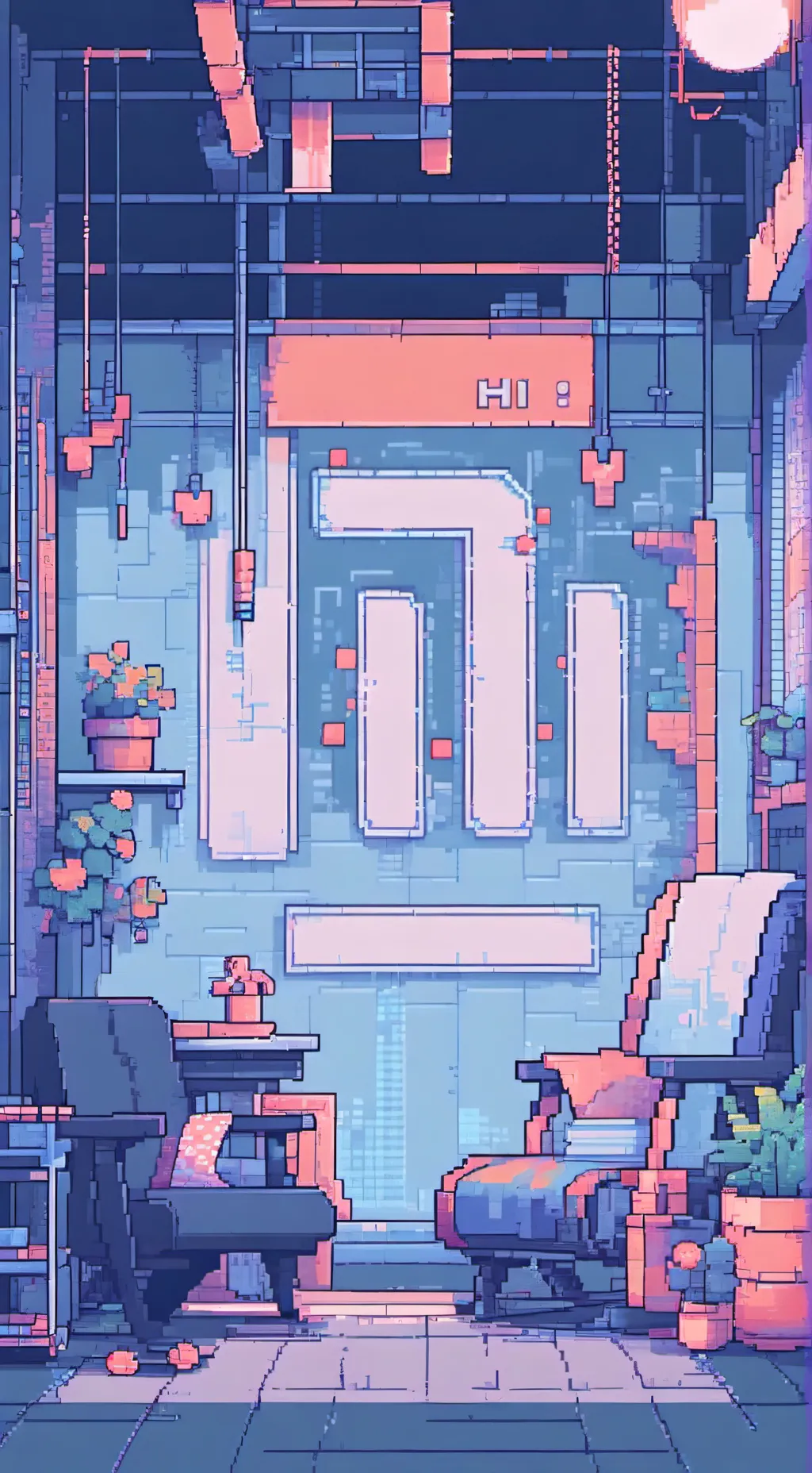 ai character: Hi background