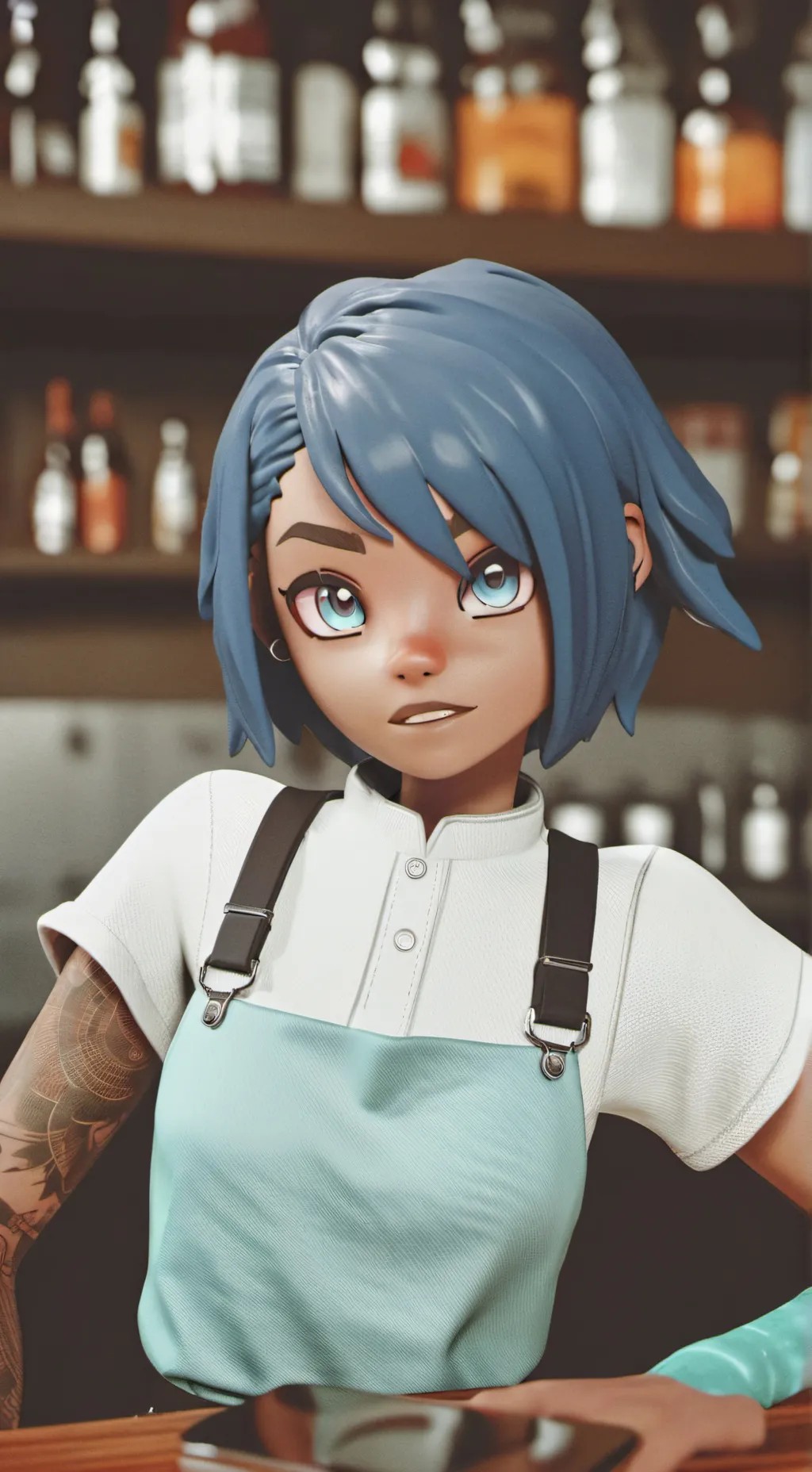 ai character: Luck y Bakugo background