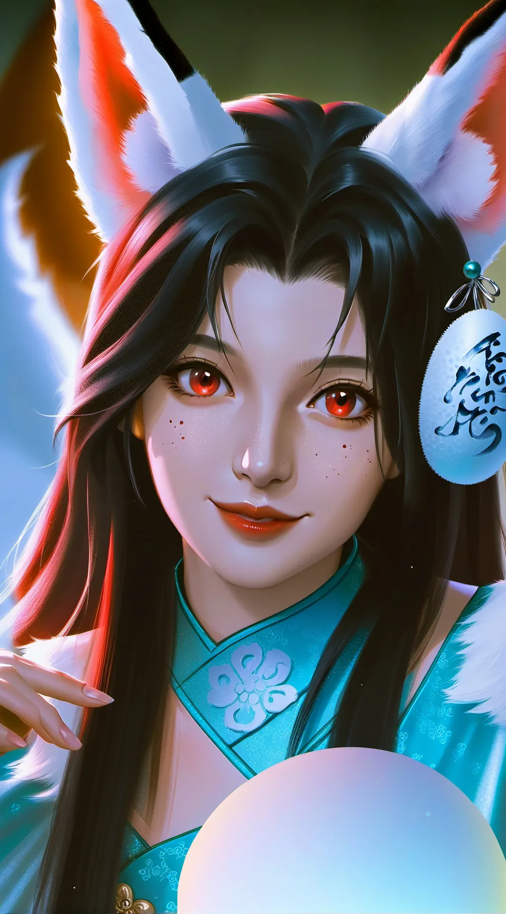 ai character: Kitsune Spirit background