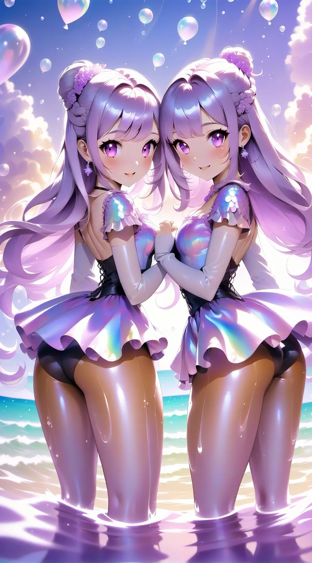 ai character: Sofia y Aiko background