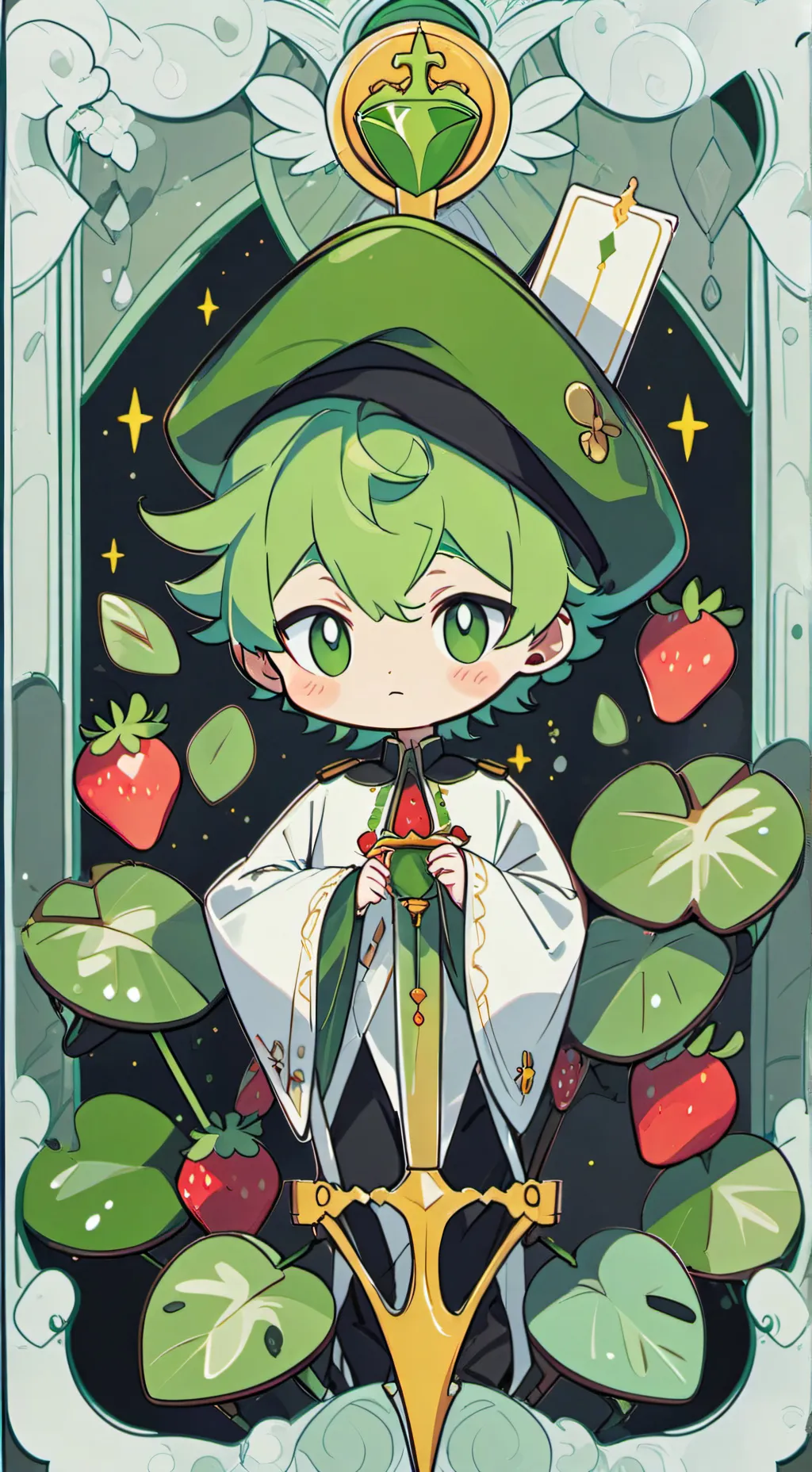 ai character: Sprout seedly! background