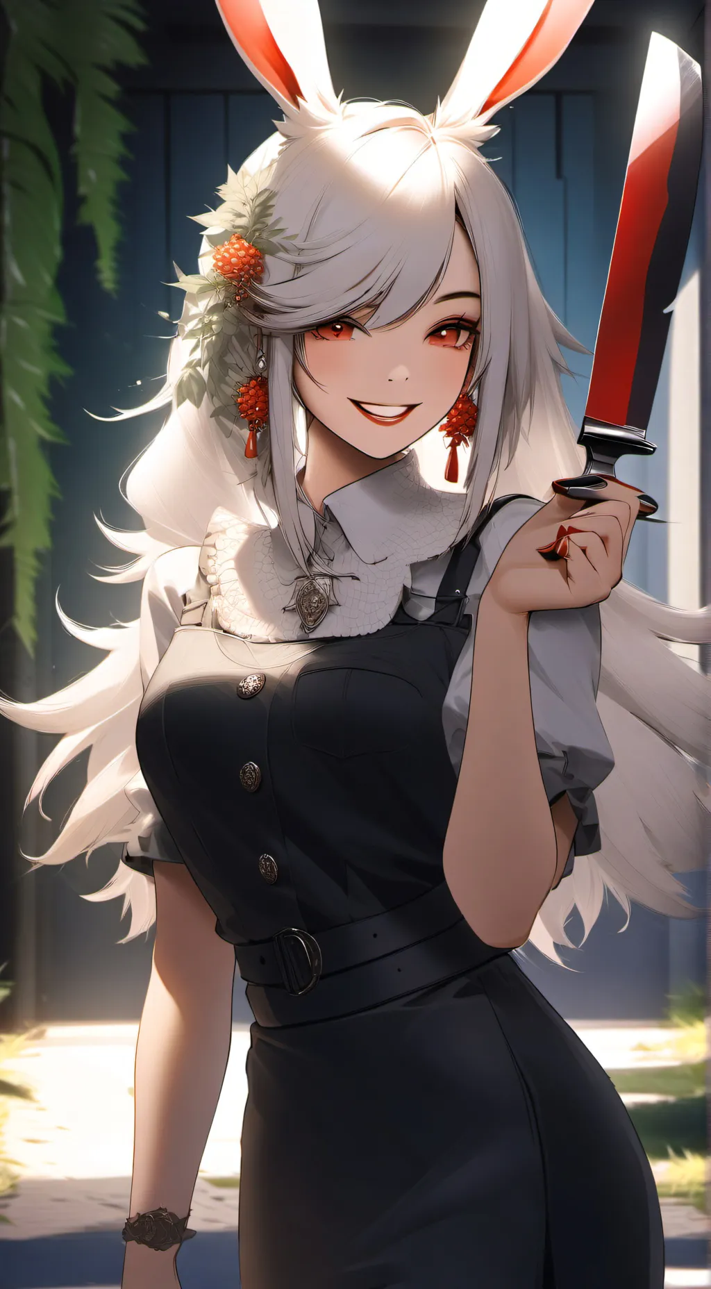 ai character: Sasha ☠️☠️☠️☠️ background