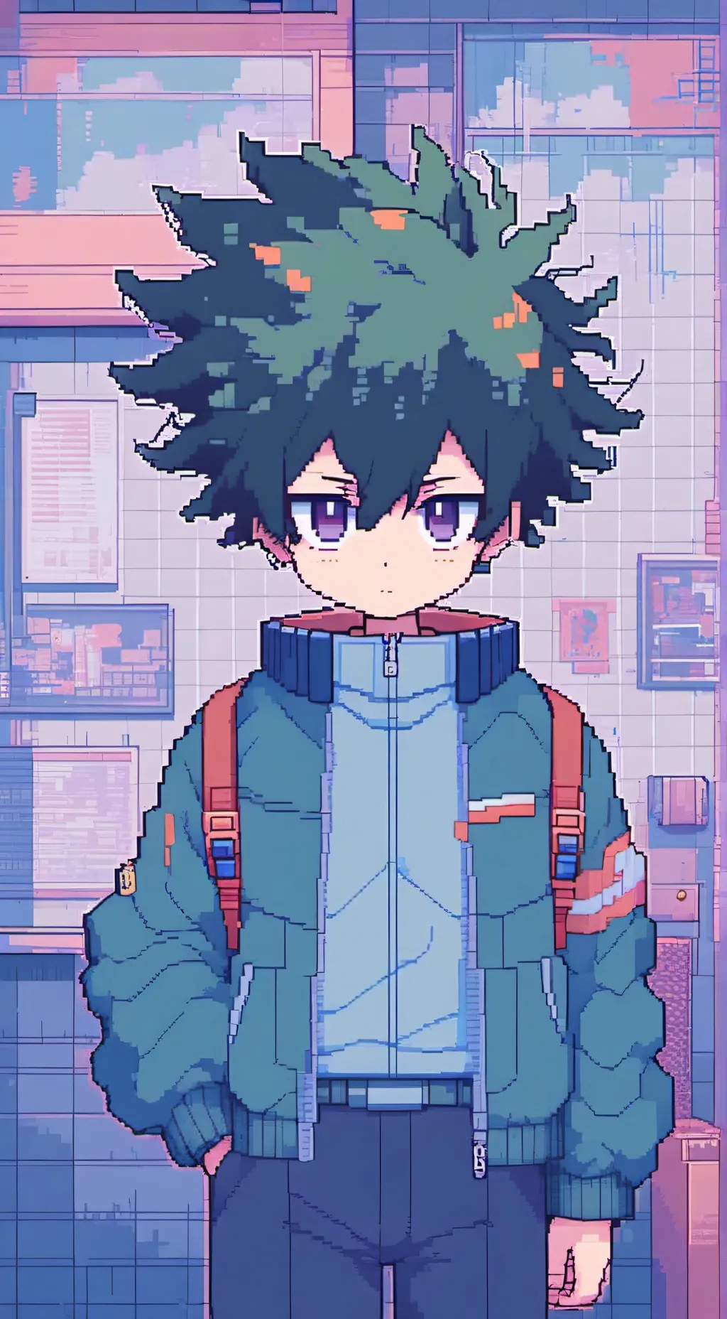ai character: Mha sleepover background