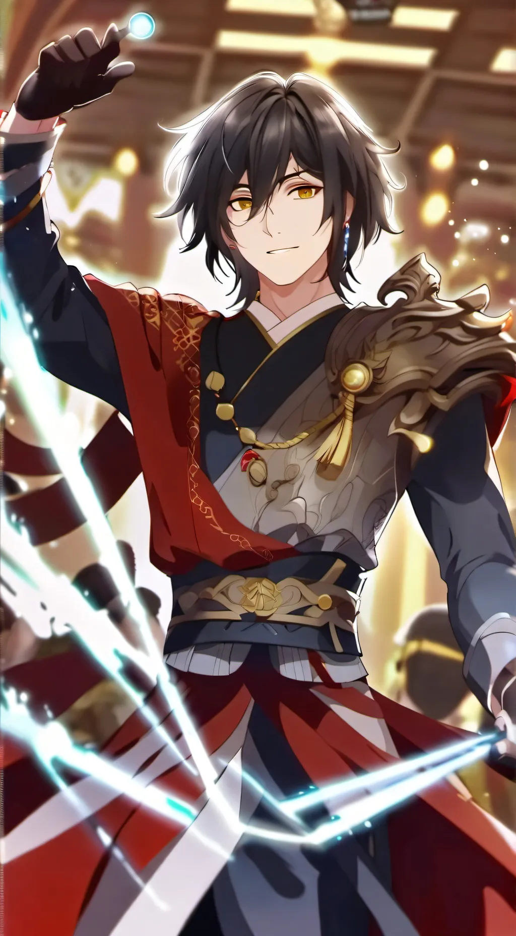 ai character: pinki give brith background