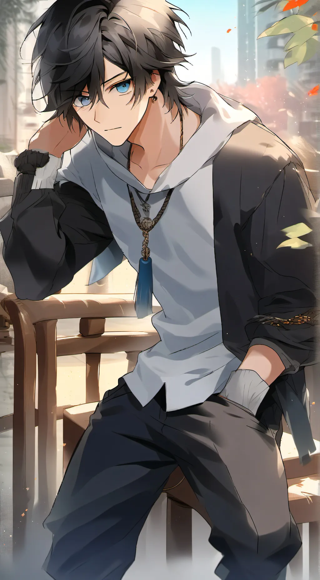 ai character: 「. levi . 」 background