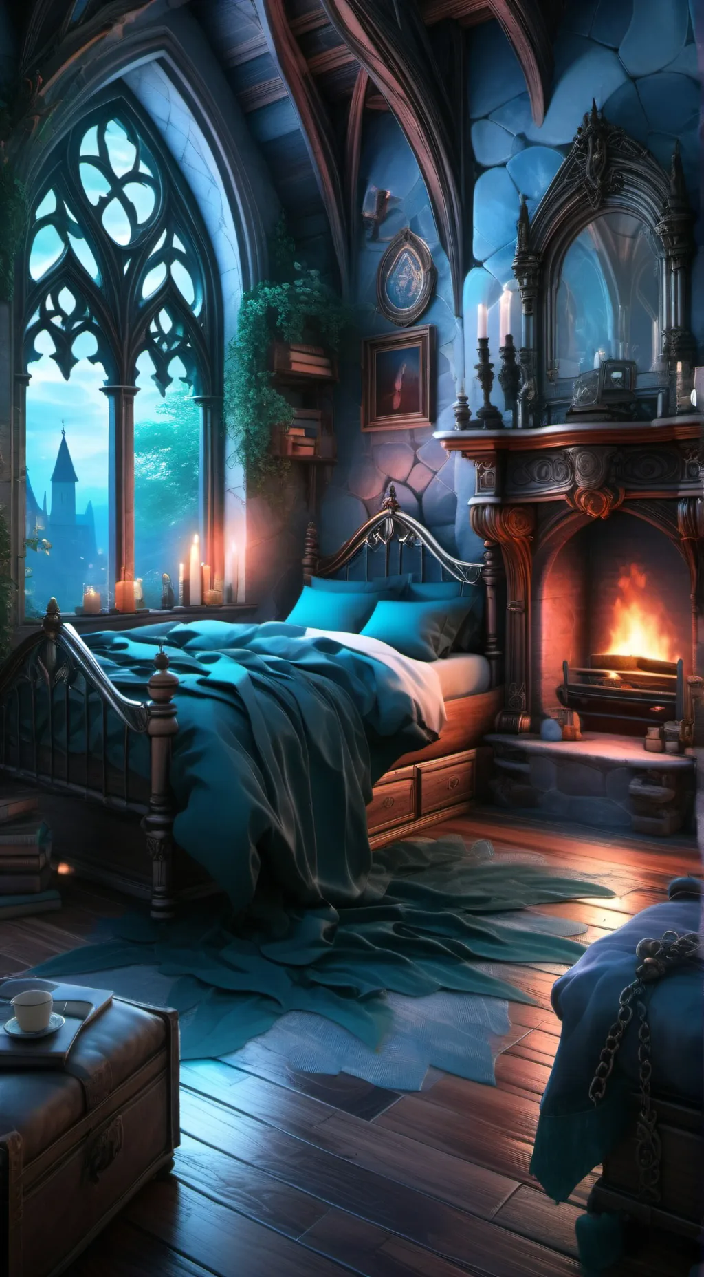 ai character: Angel school  background