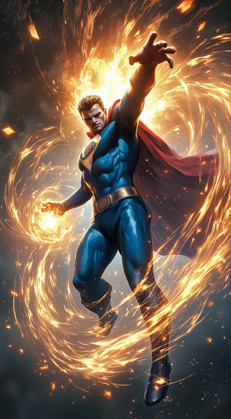 ai character: Super man  background