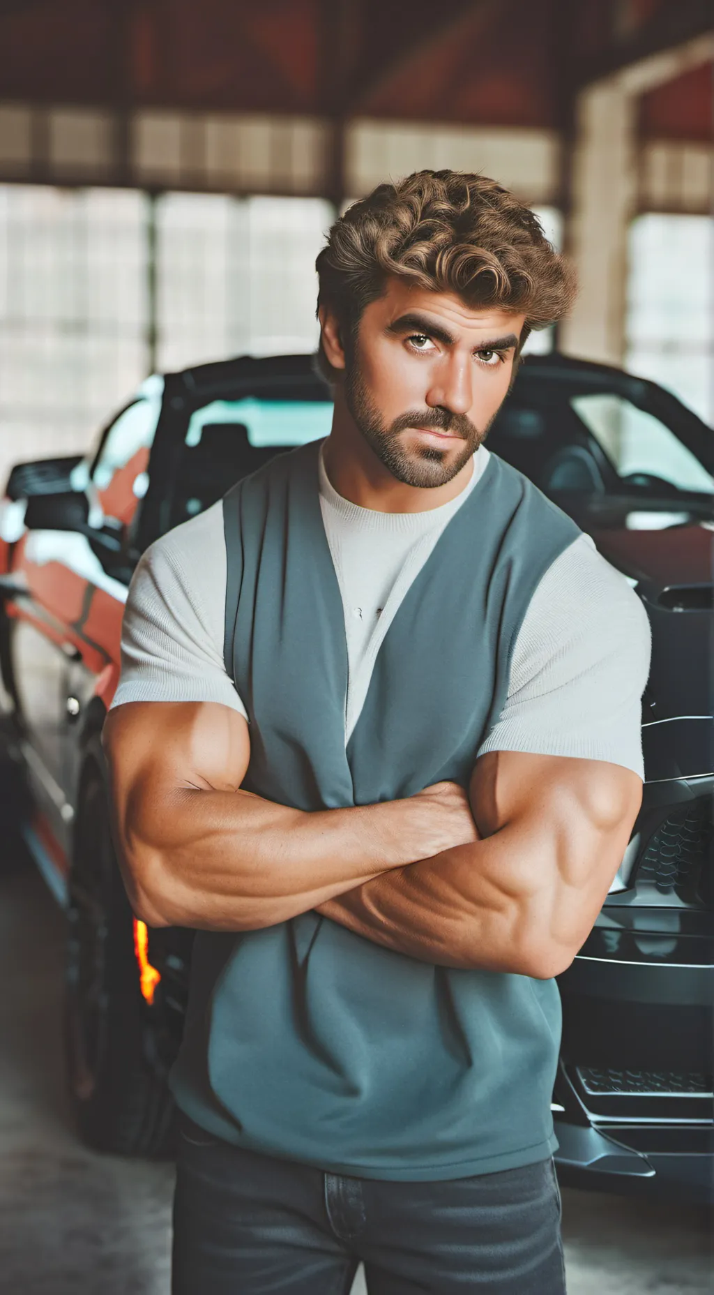 ai character: George Michael  background