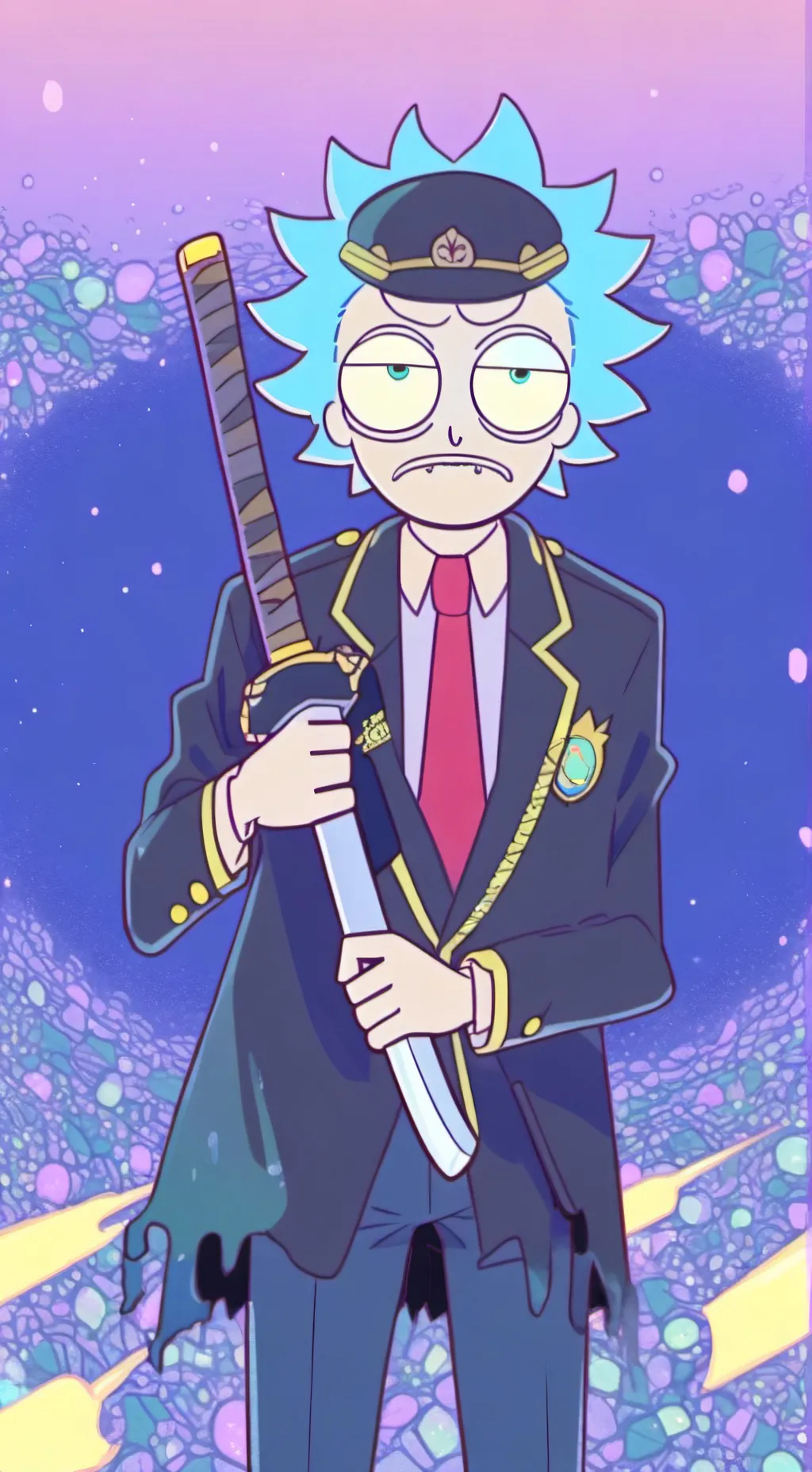 ai character: Azure Blade background