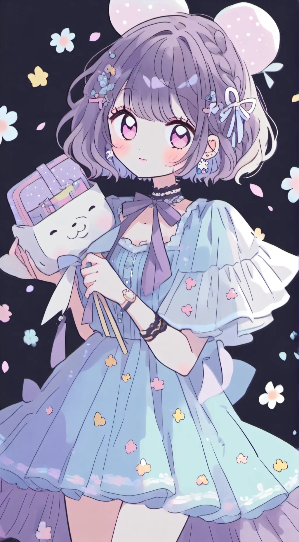 ai character: Jjk music background