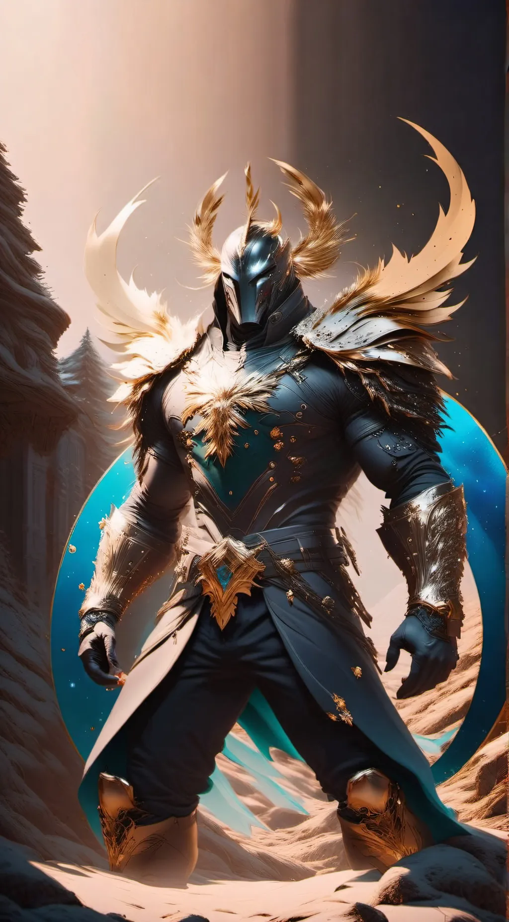 ai character: Knight of god background