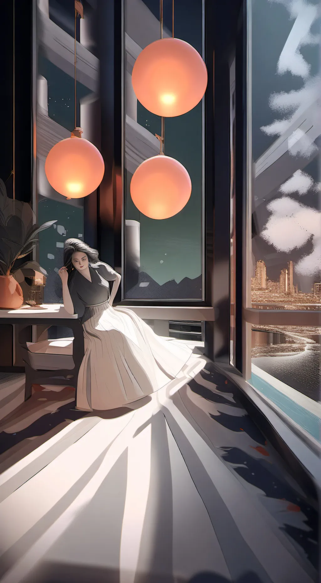 ai character: Tomioka  background