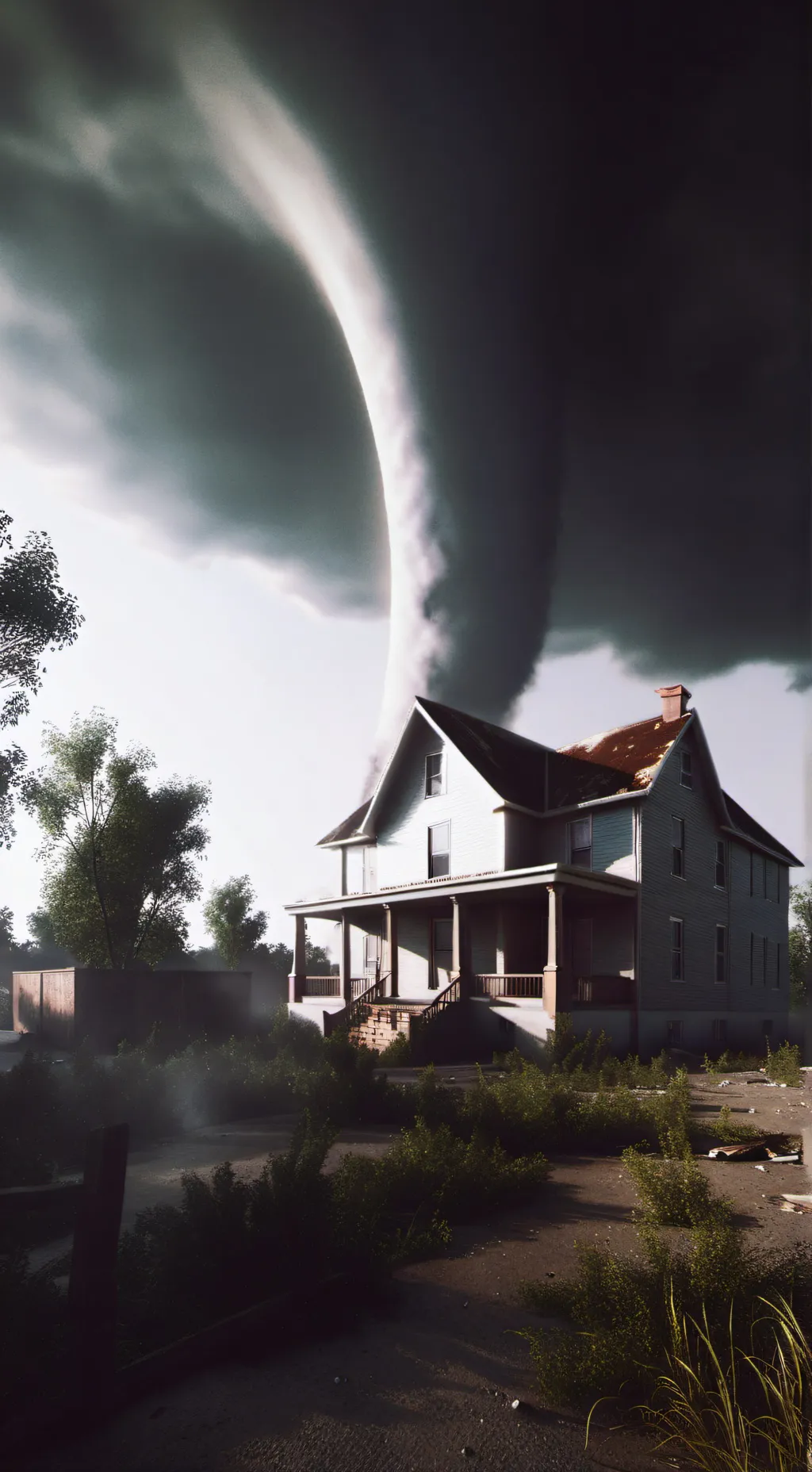 ai character: tornado background