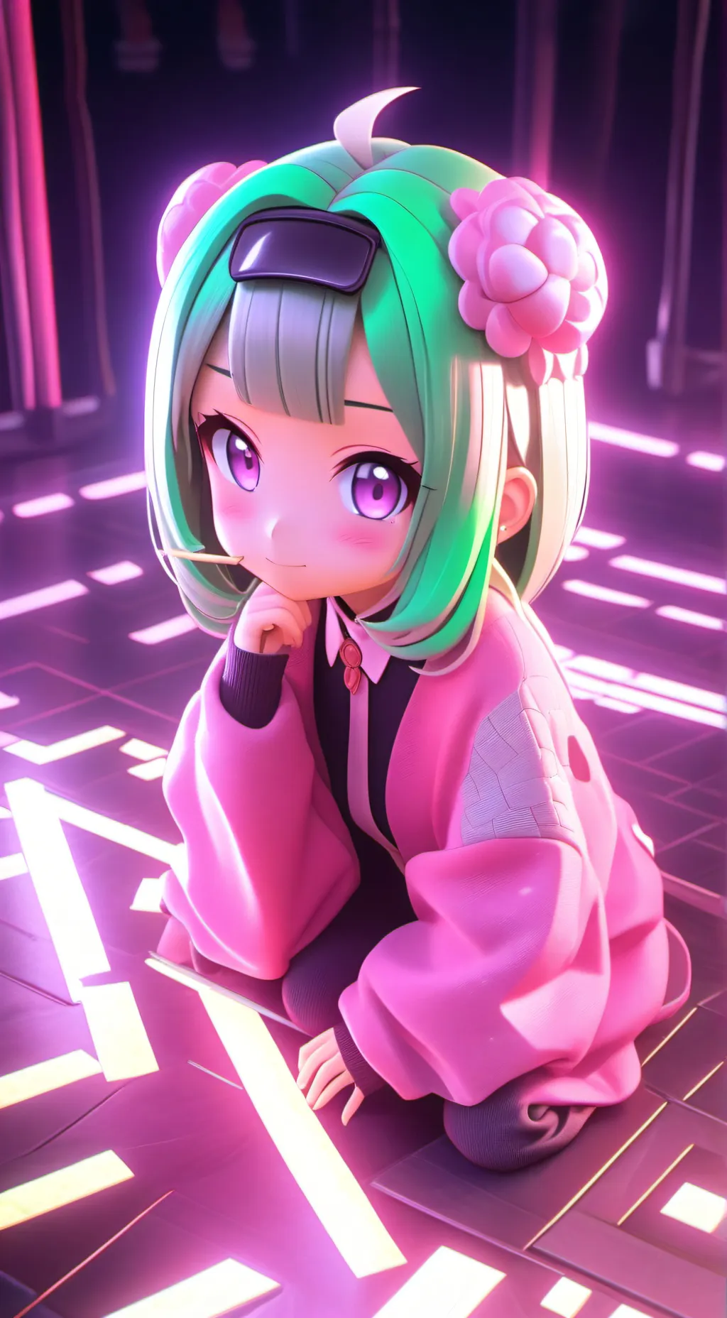 ai character: Mitsuri Kanroji background