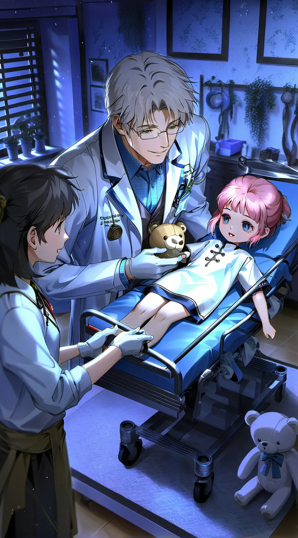 ai character: kid gynecologist  background
