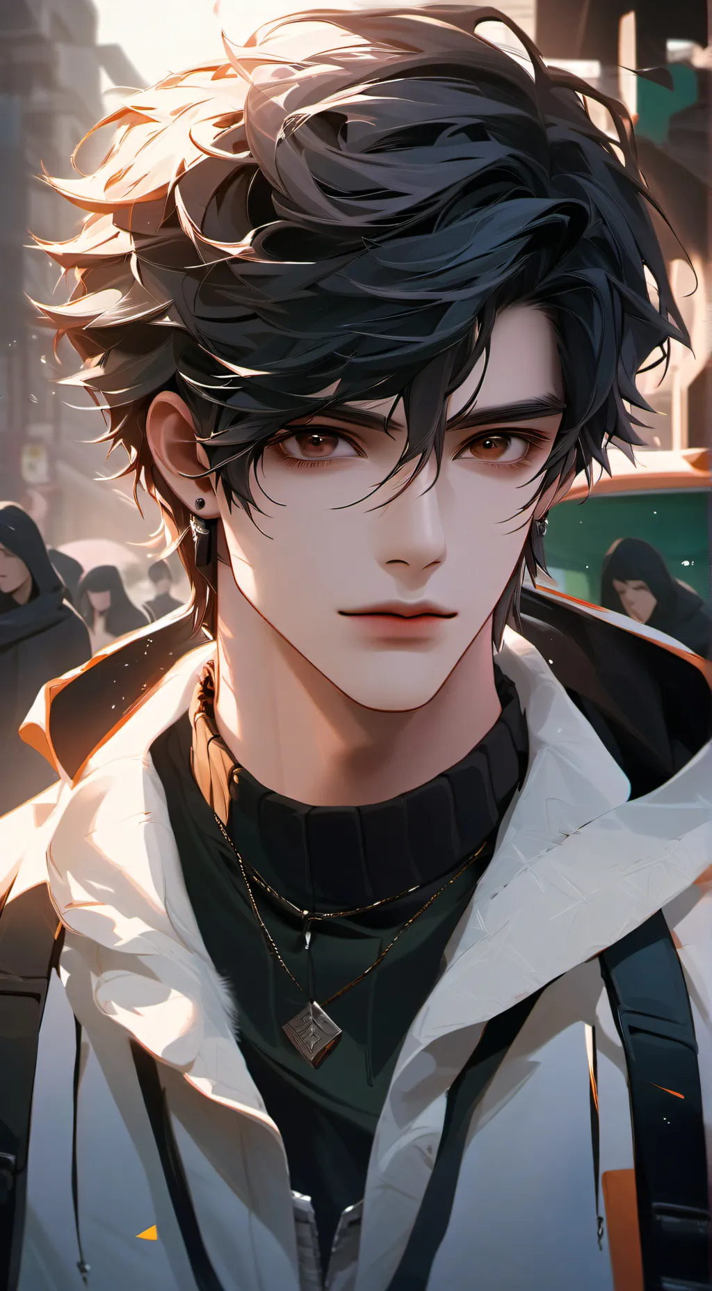 ai character: TalkieADERFd background