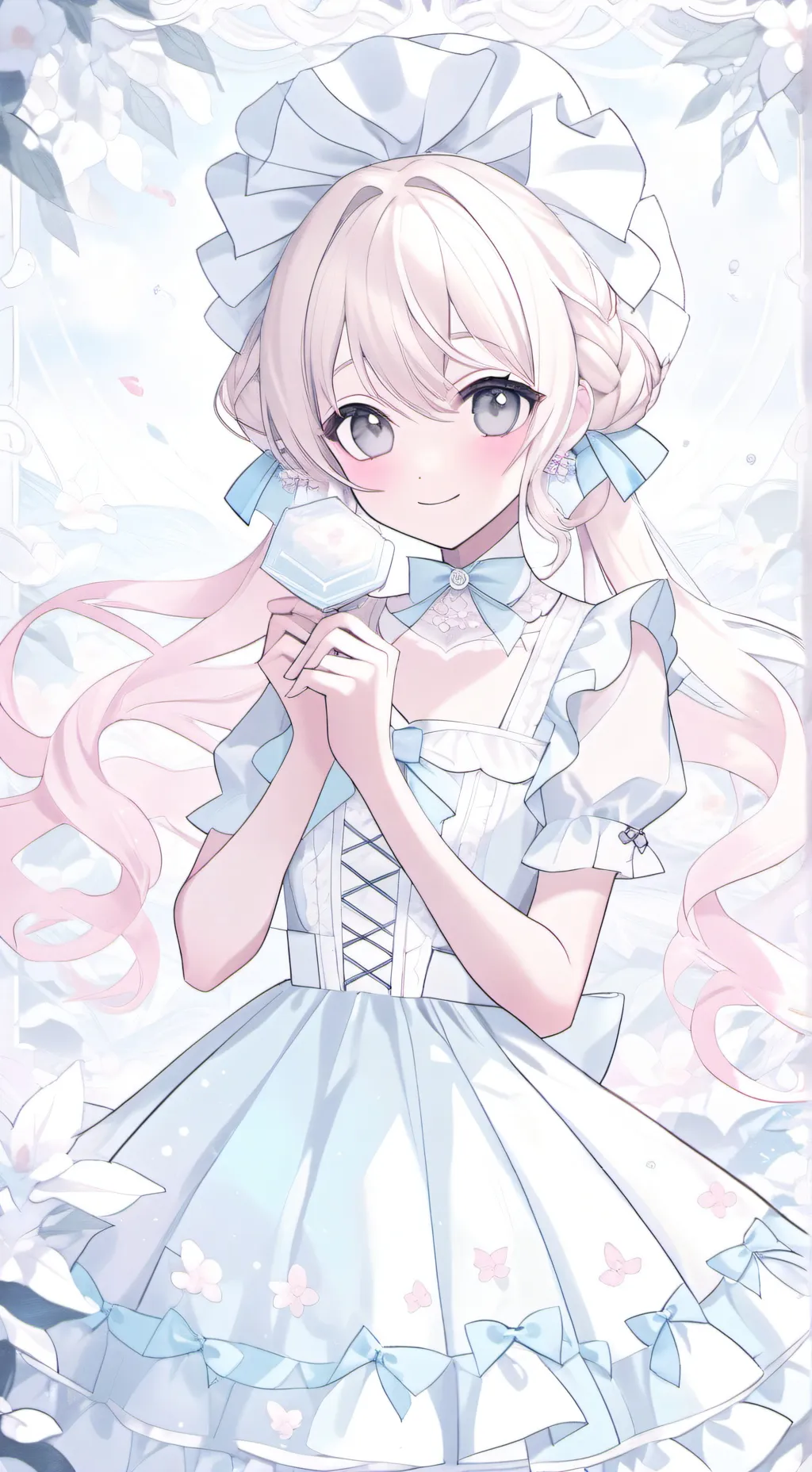 ai character: Love girl  background