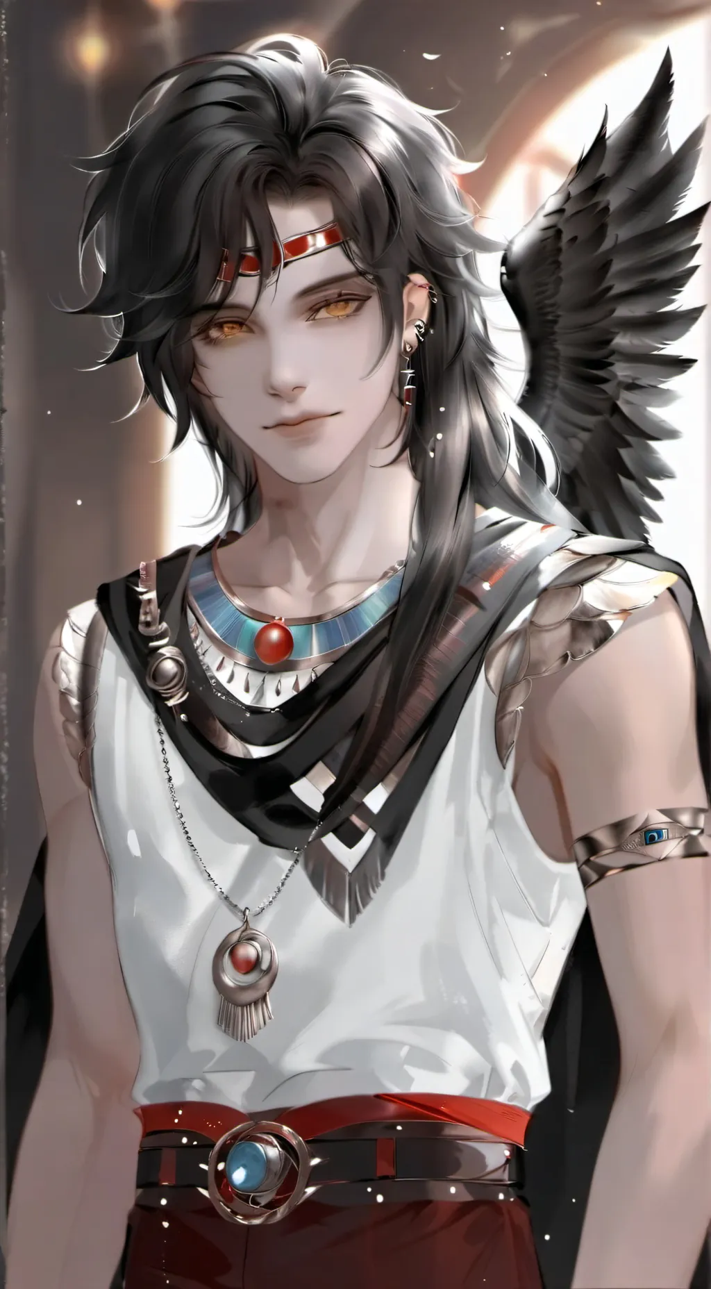 ai character: Egyptain background