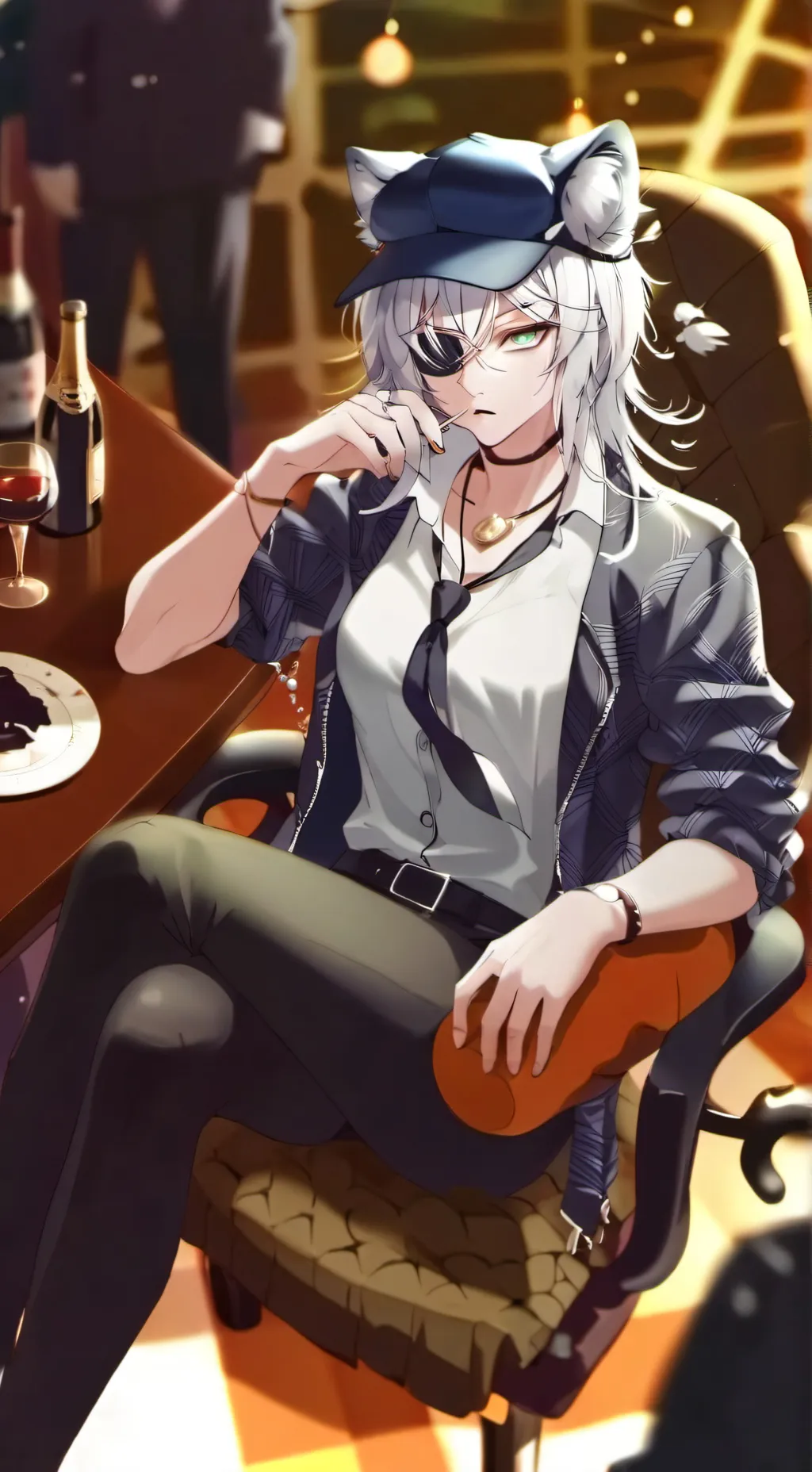 ai character: Michelle  background