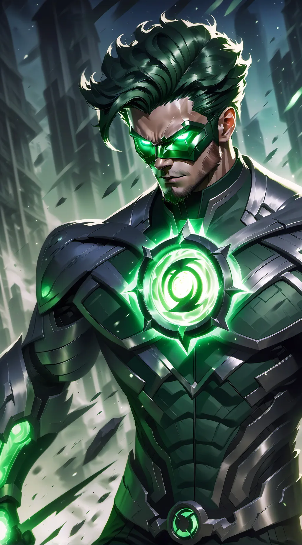 ai character: Green Lantern background