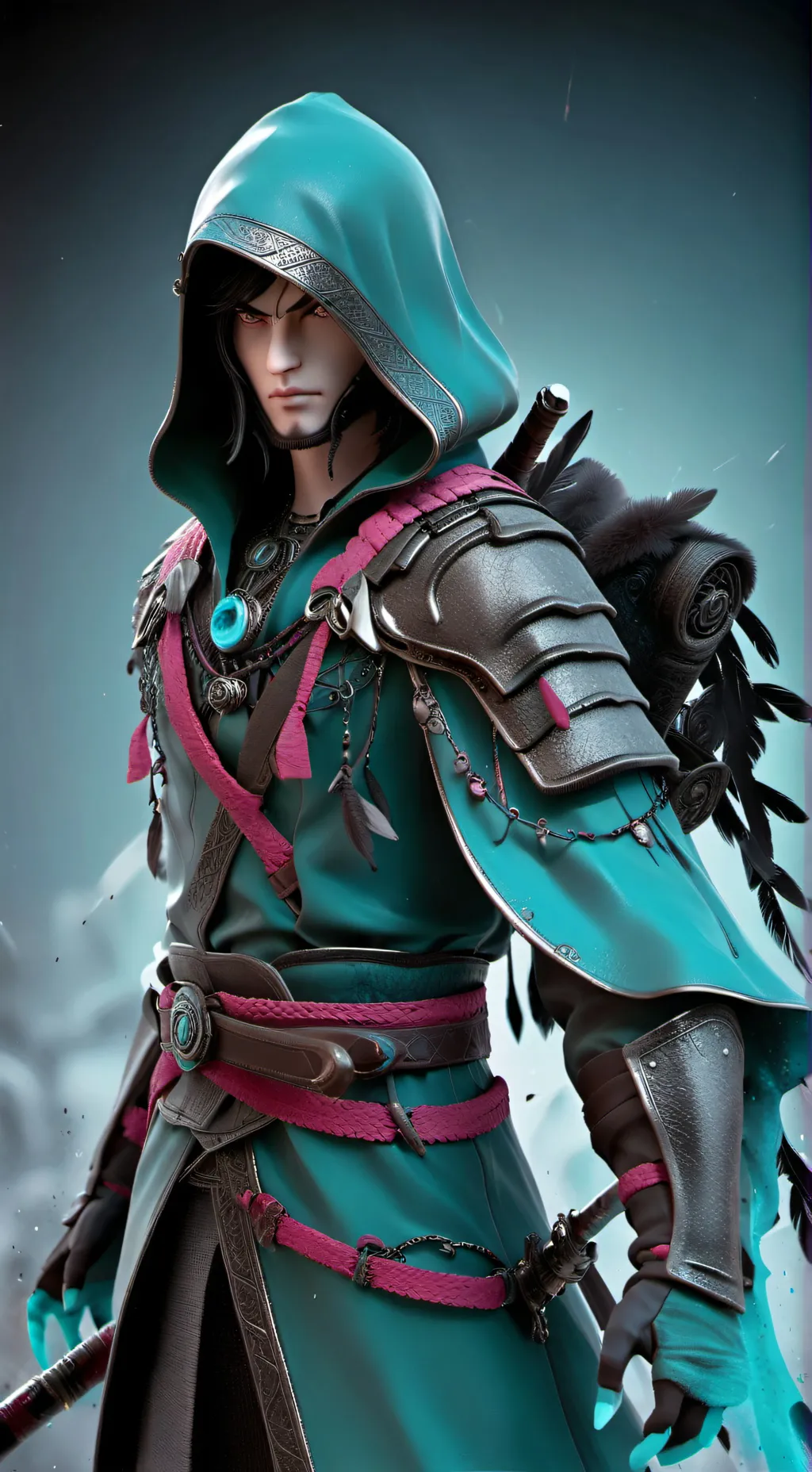 ai character: Crk x 99 nights background