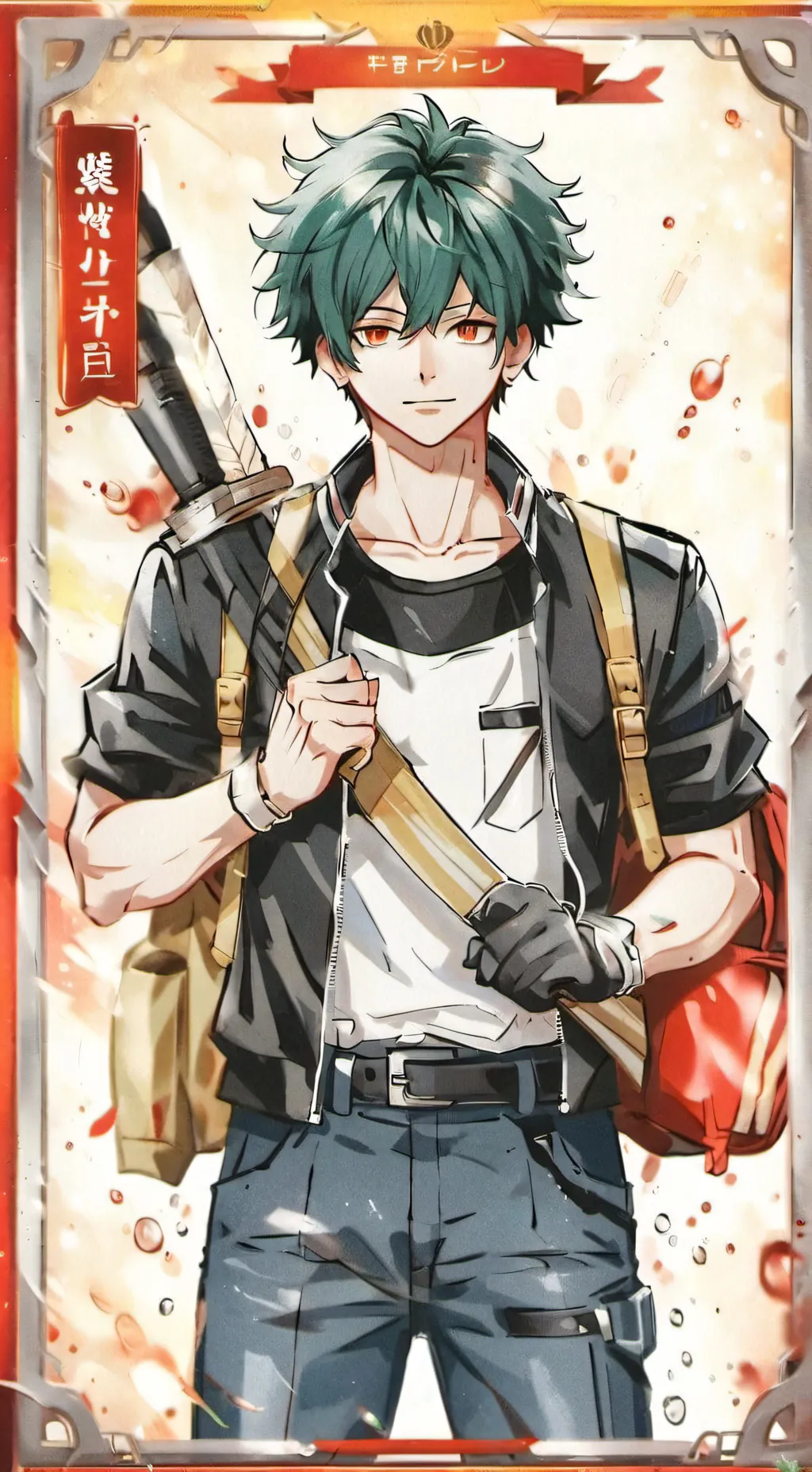 ai character: bkdk ( bakago,deku background