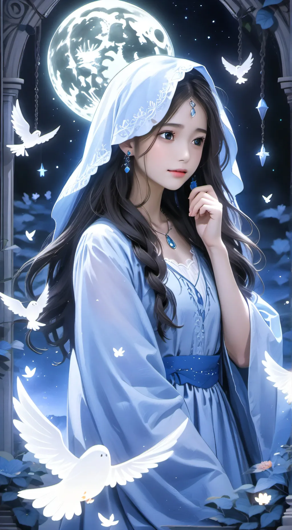 ai character: Lyria  background