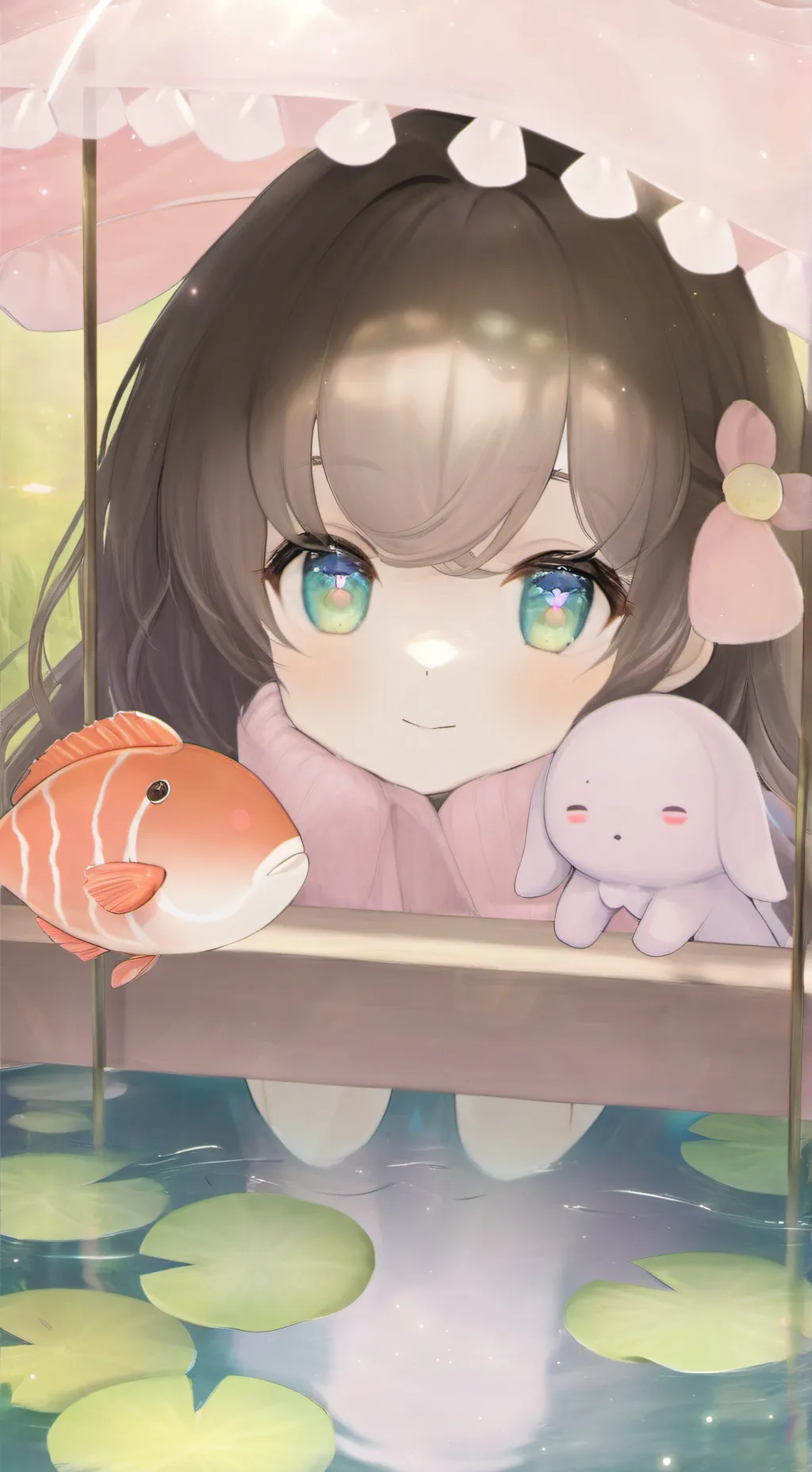 ai character: Sprunki Go fishing background