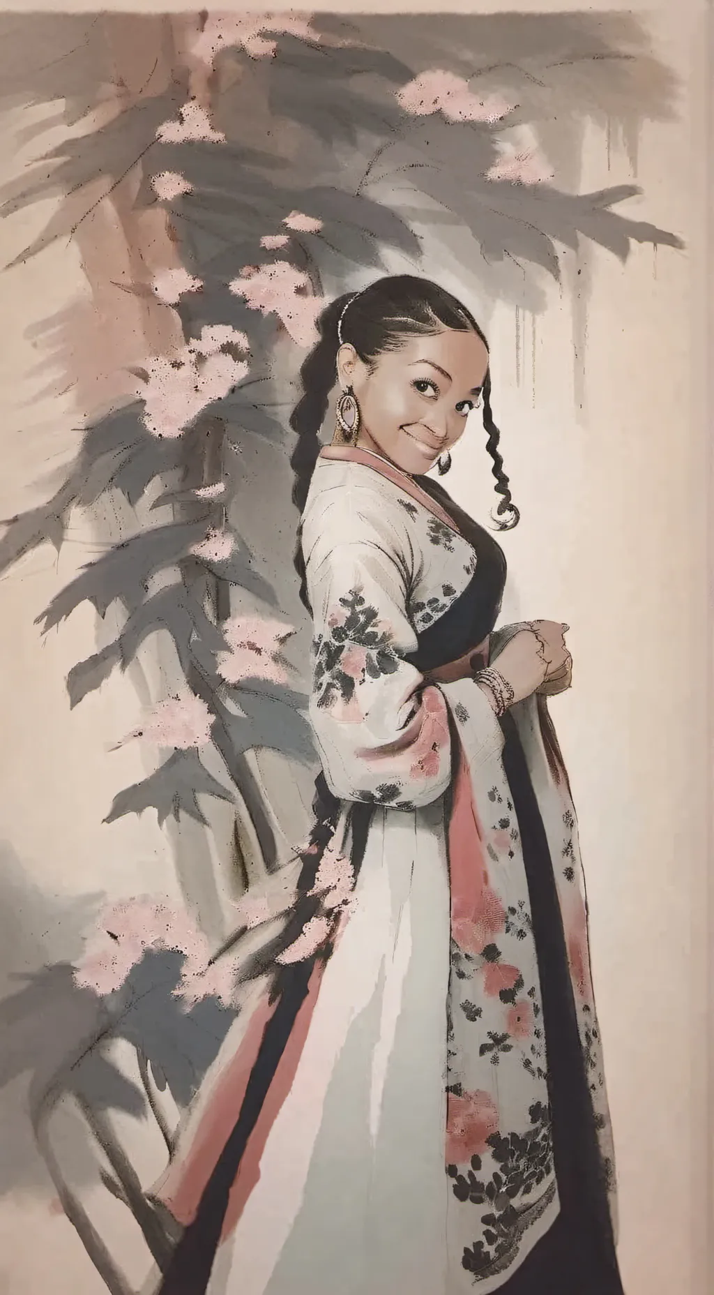 ai character: brusha+Tisha=💔🥀 background