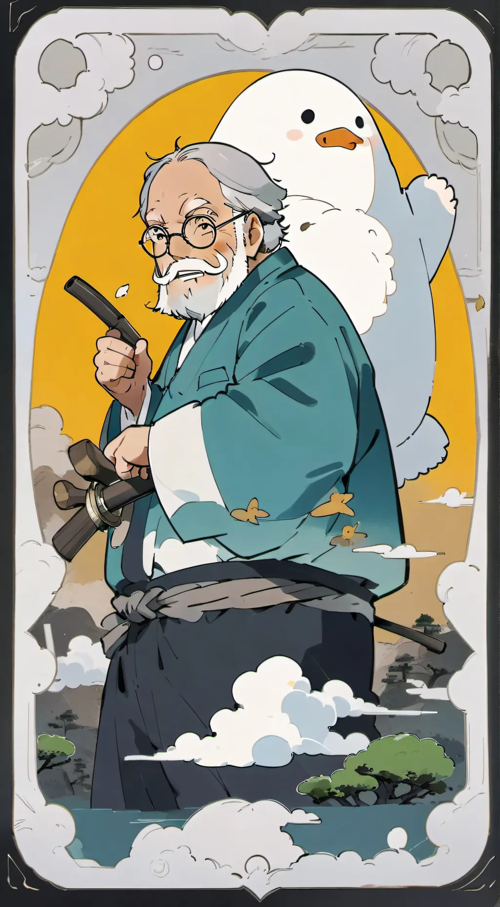 ai character: Ghost? background