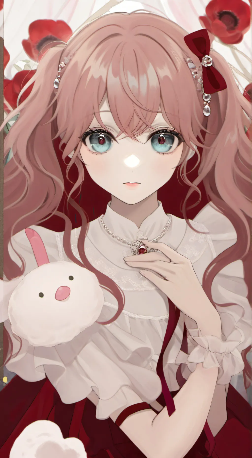 ai character: Pinky sparkle up background