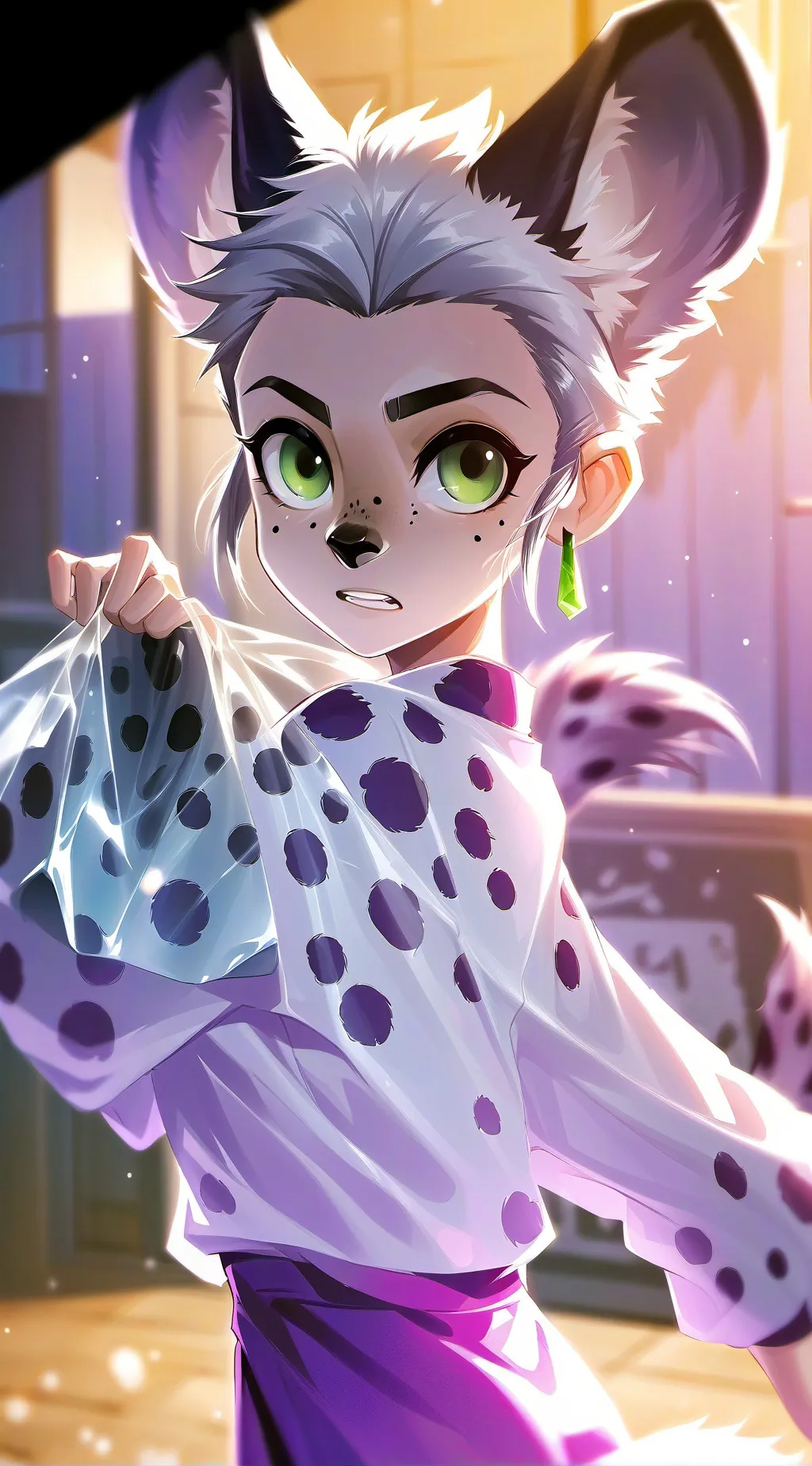 ai character: Patchwork Prowler background