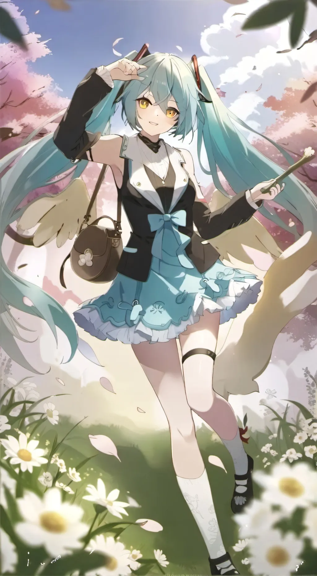 ai character: Miku background