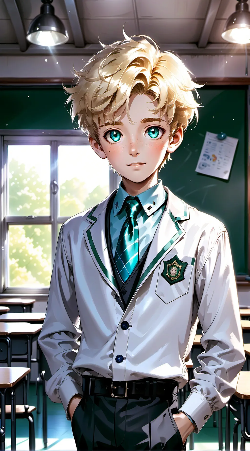 ai character: 💙Carlin💜 background