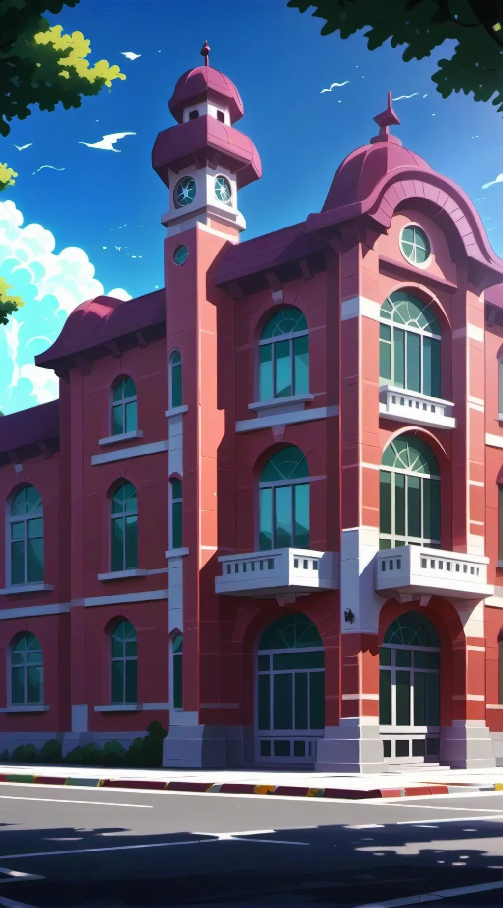 ai character: •{kny school}•  background