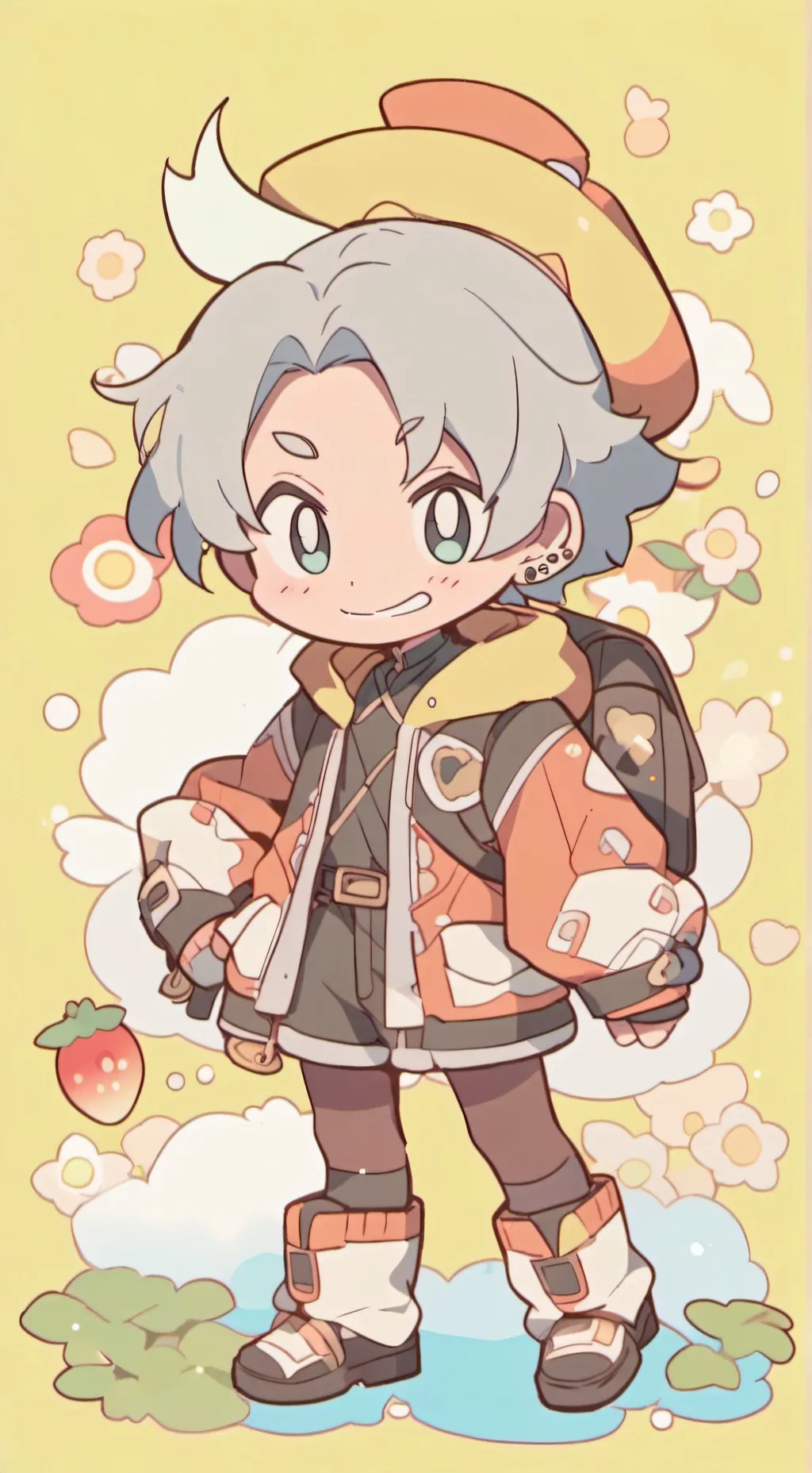 ai character:  LOUD CLOUD/OBORO background