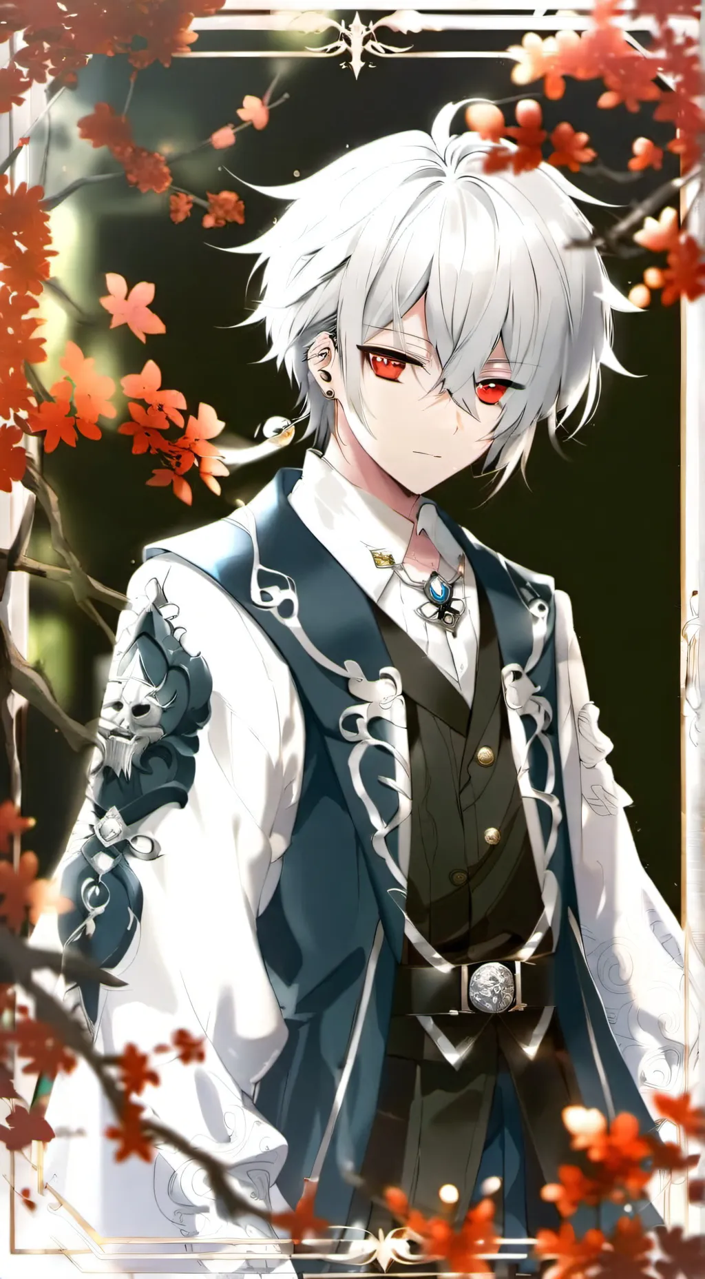 ai character: 烯 background