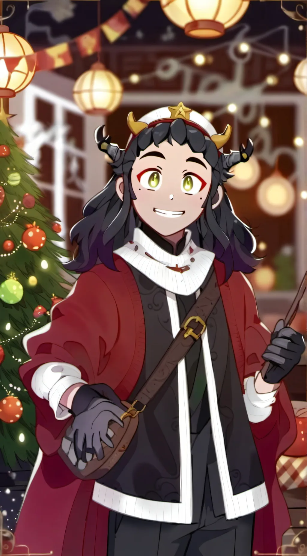 ai character: Dabi and shoto background