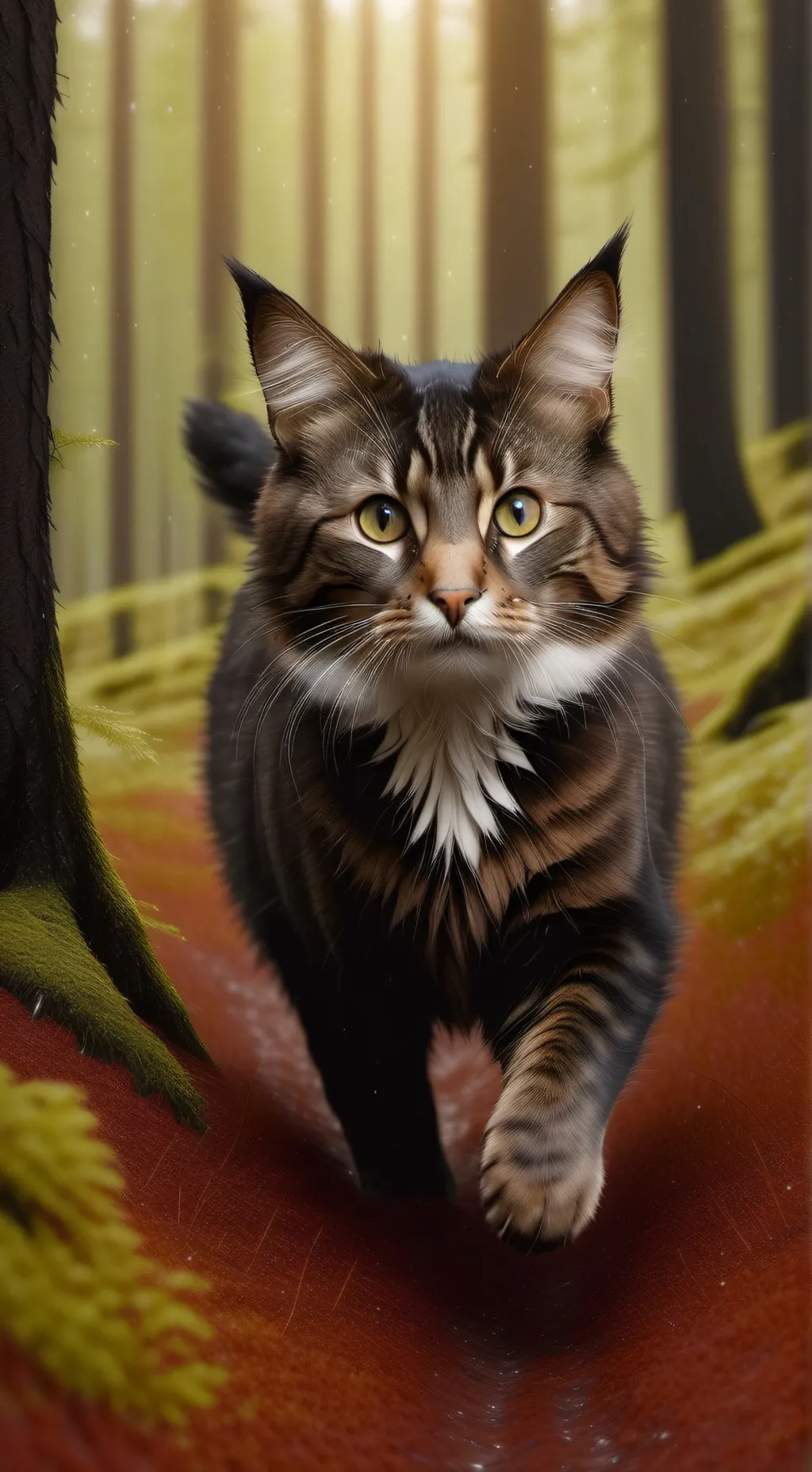 ai character: feral(the comic) background