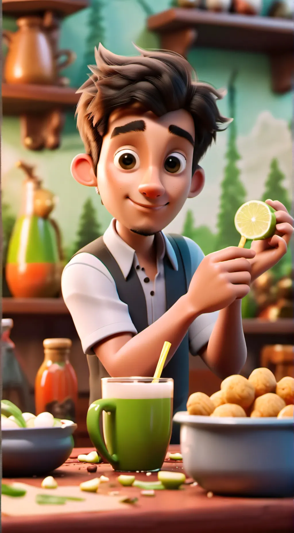 ai character: Estevan<3 background