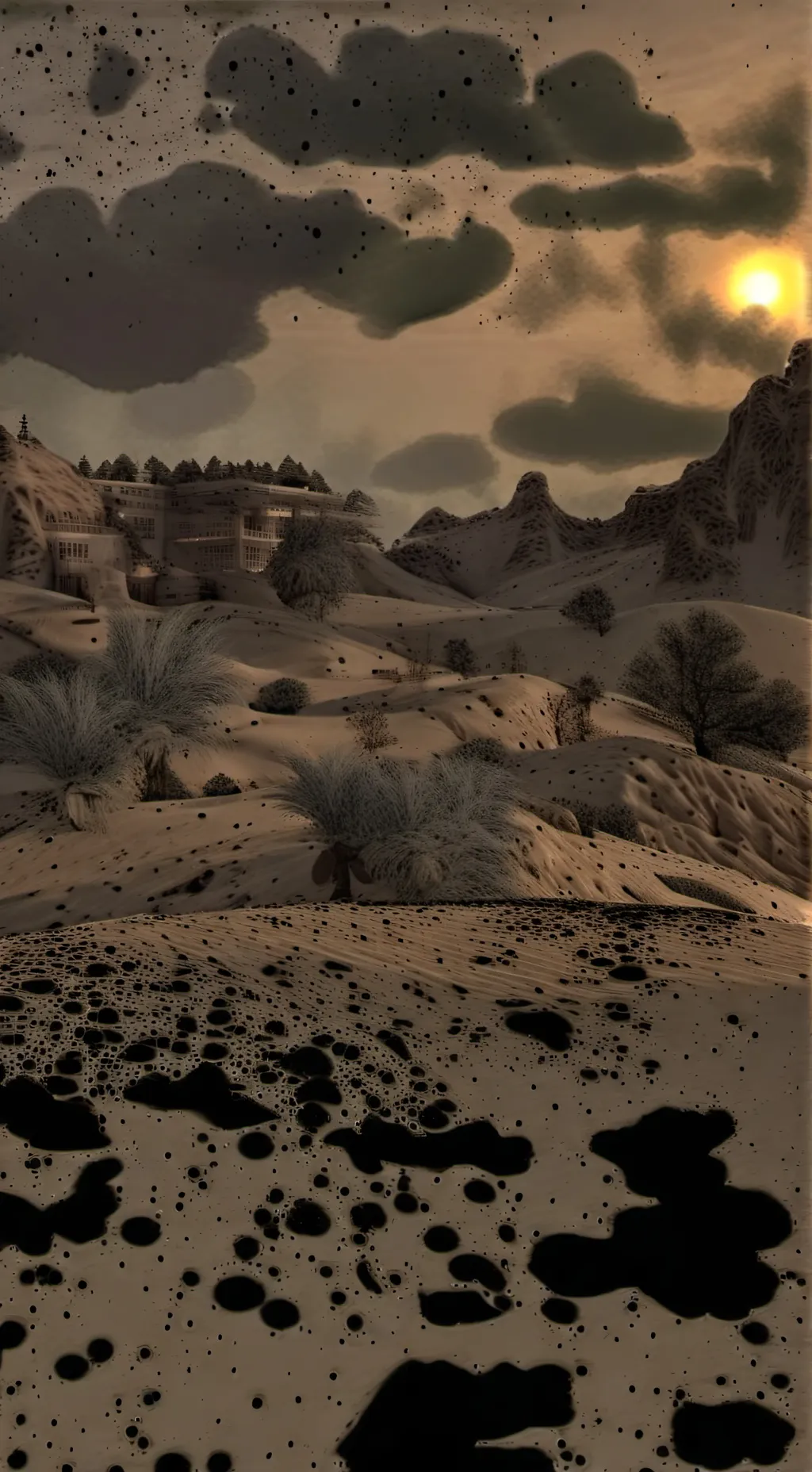 ai character: the whild whest🤠🤠 background