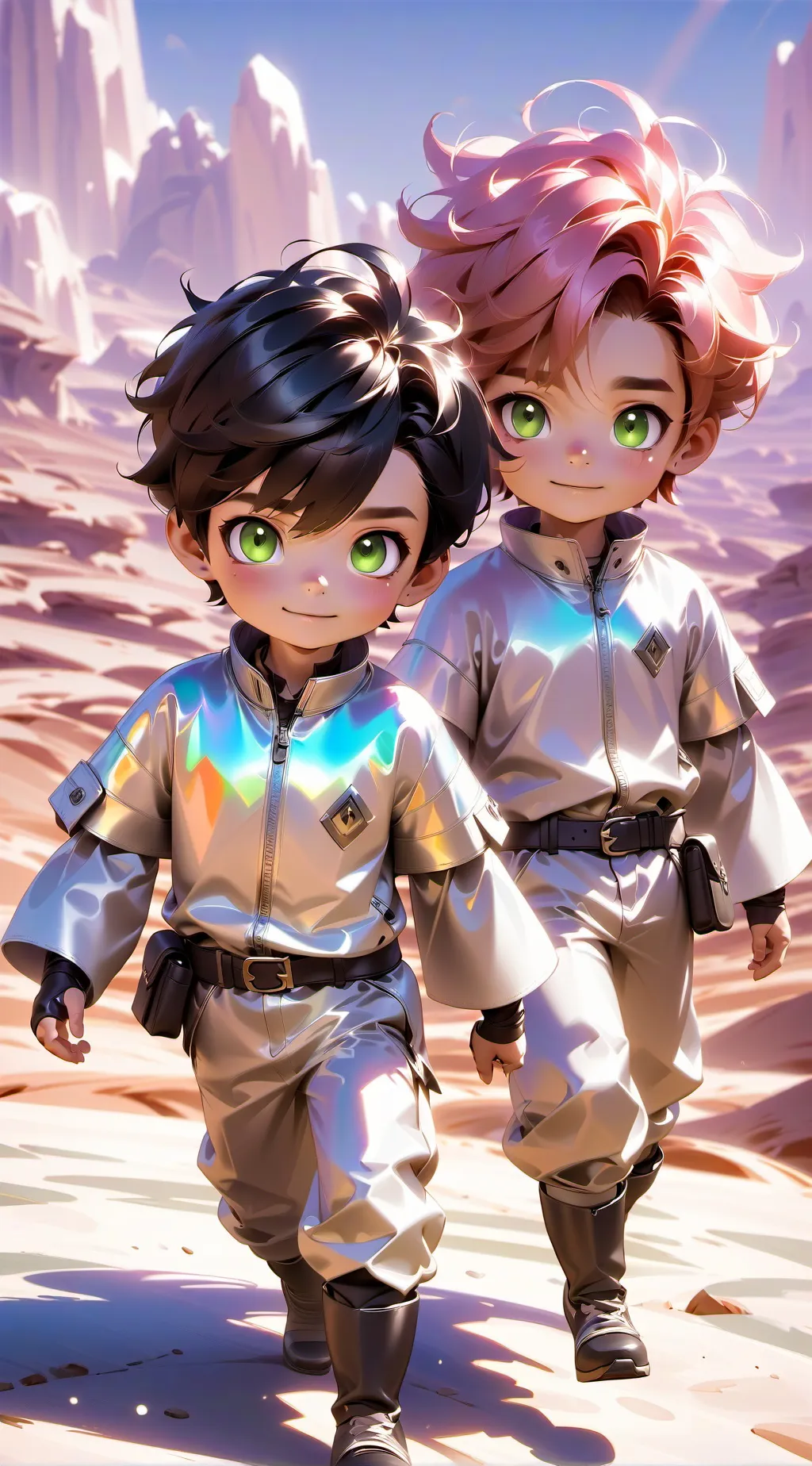 ai character: siblinhs background